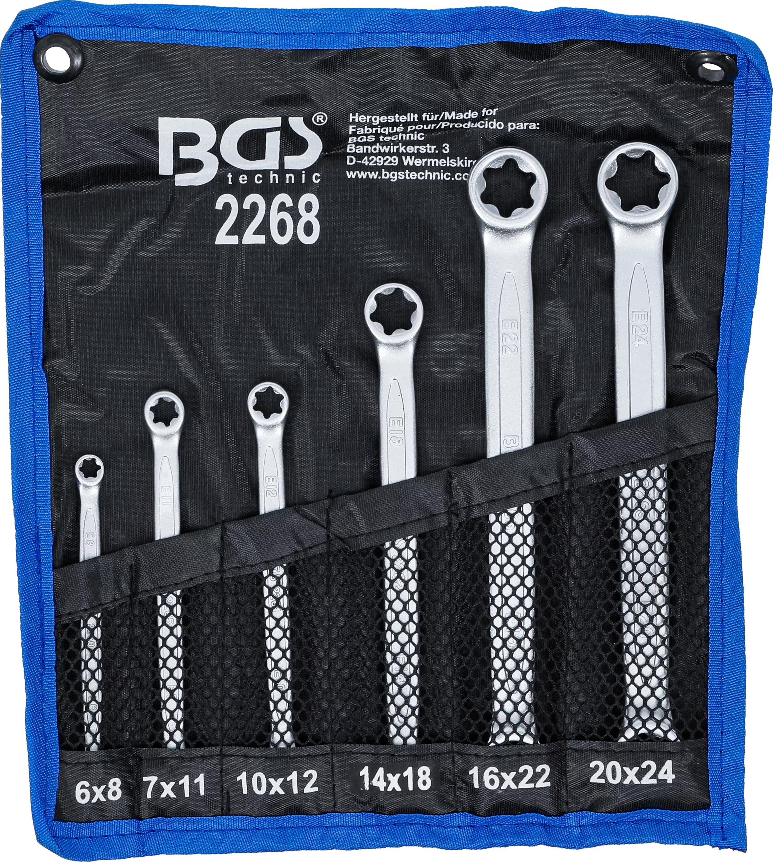Set chei inelare duble cu capete Profil E | E6 x E8 - E20 x E24 | 6 piese [5]