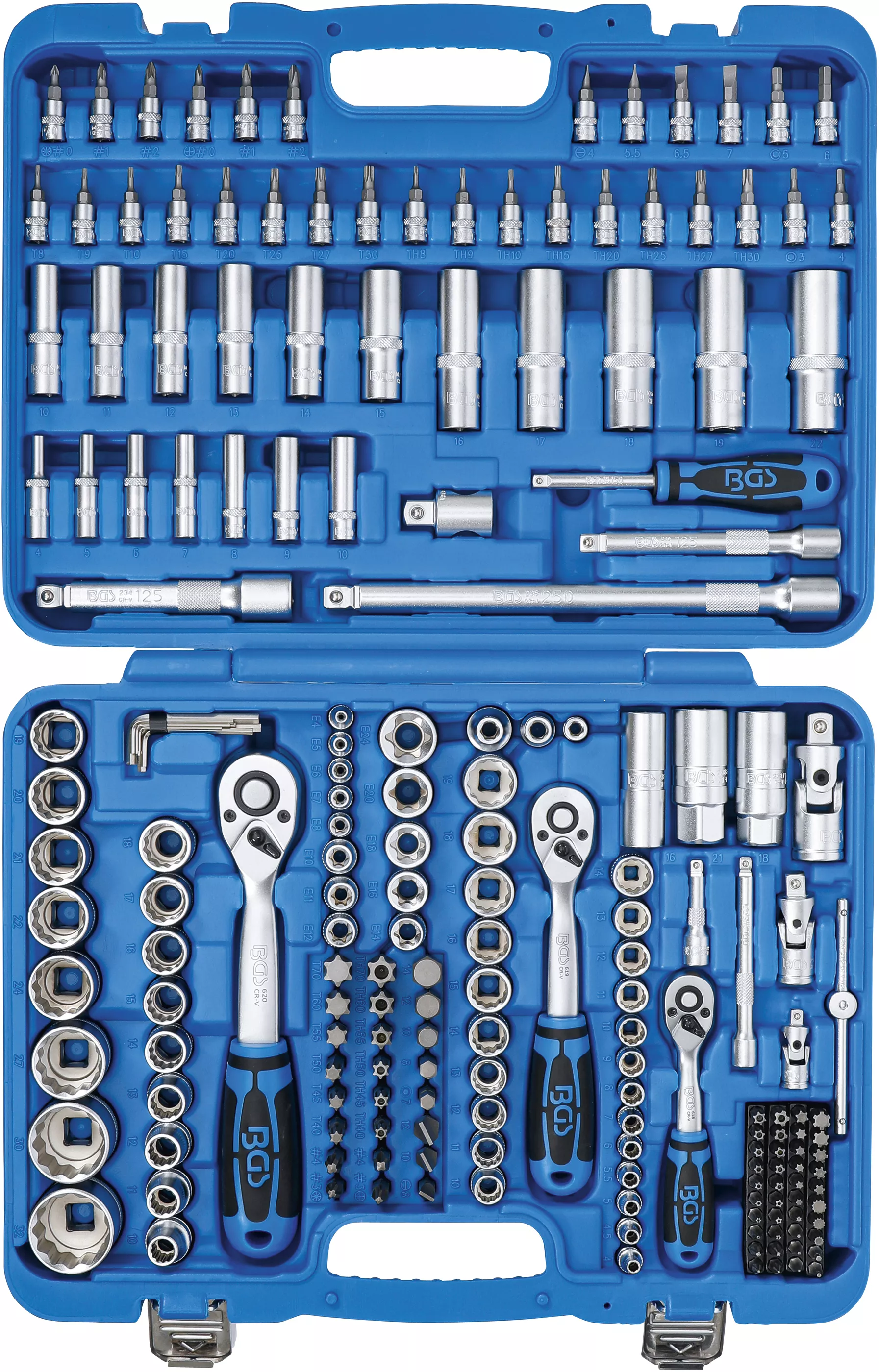 Set chei tubulare 12 colturi | Antrenare 6,3 mm (1/4") / 10 mm (3/8") / 12,5 mm (1/2") | 192 piese [6]