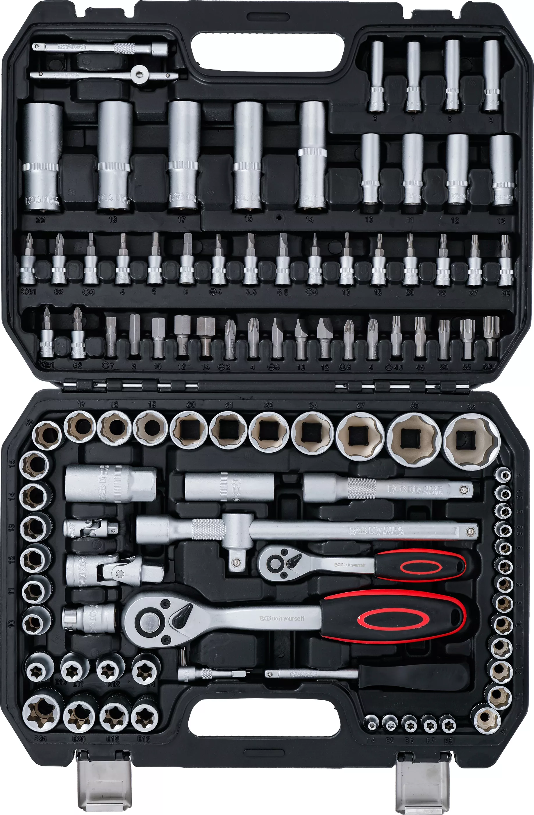 Set chei tubulare | Antrenare 6,3 mm (1/4") / 12,5 mm (1/2") | 108 piese [4]