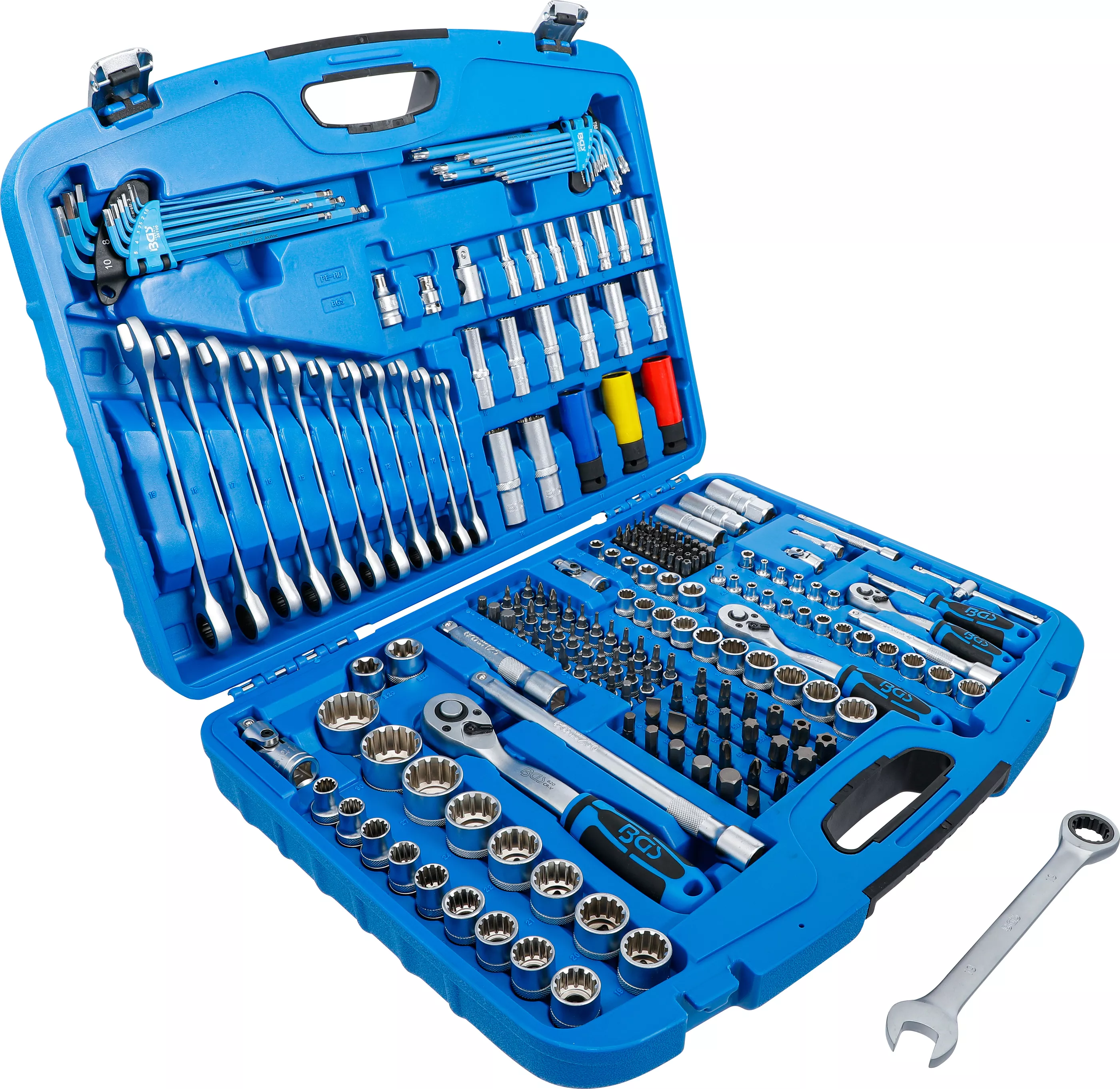 Set chei tubulare Gear Lock | Antrenare 6,3 mm (1/4") / 10 mm (3/8") / 12,5 mm (1/2") | 218 piese [4]