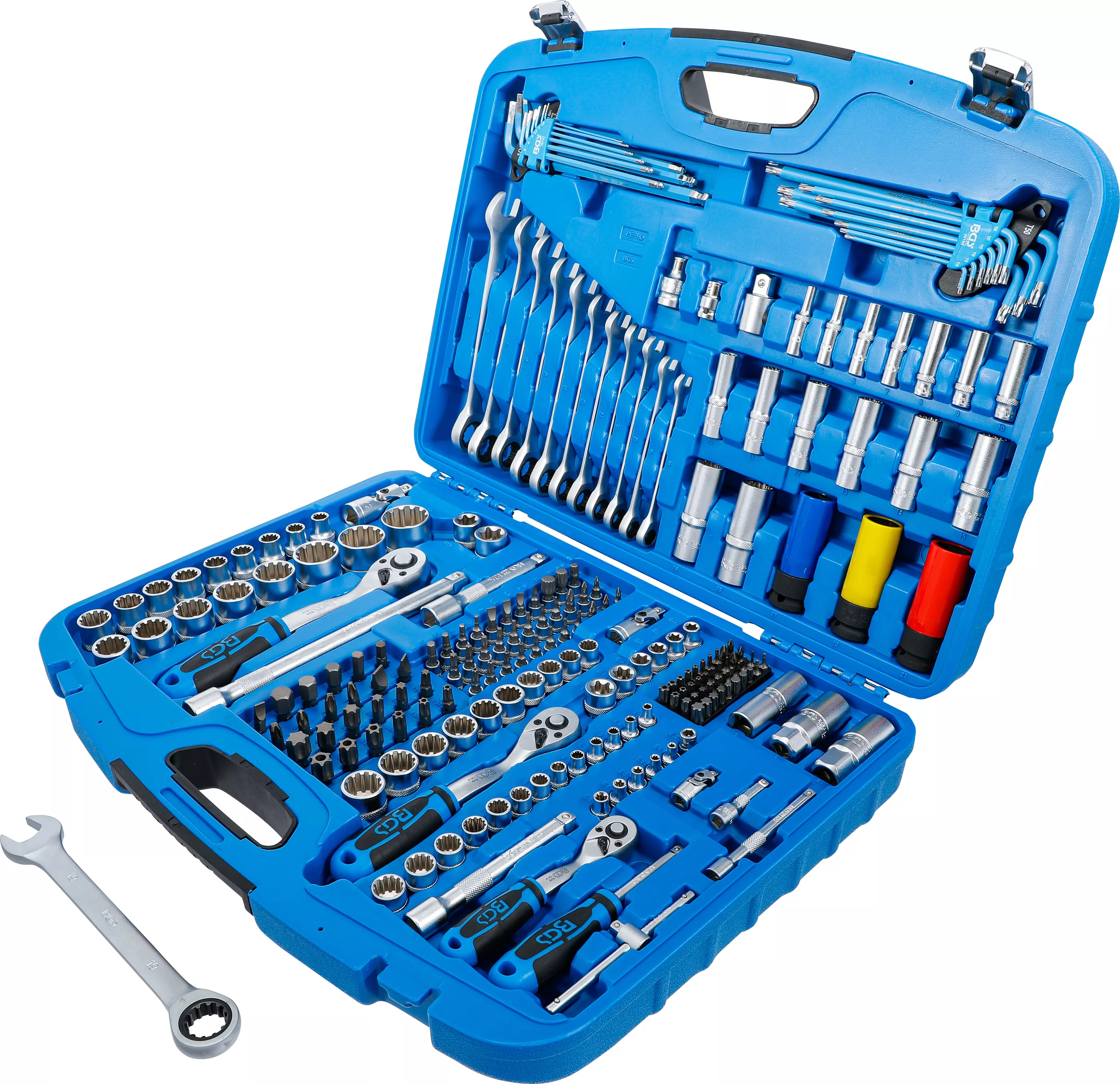Set chei tubulare Gear Lock | Antrenare 6,3 mm (1/4") / 10 mm (3/8") / 12,5 mm (1/2") | 218 piese [5]