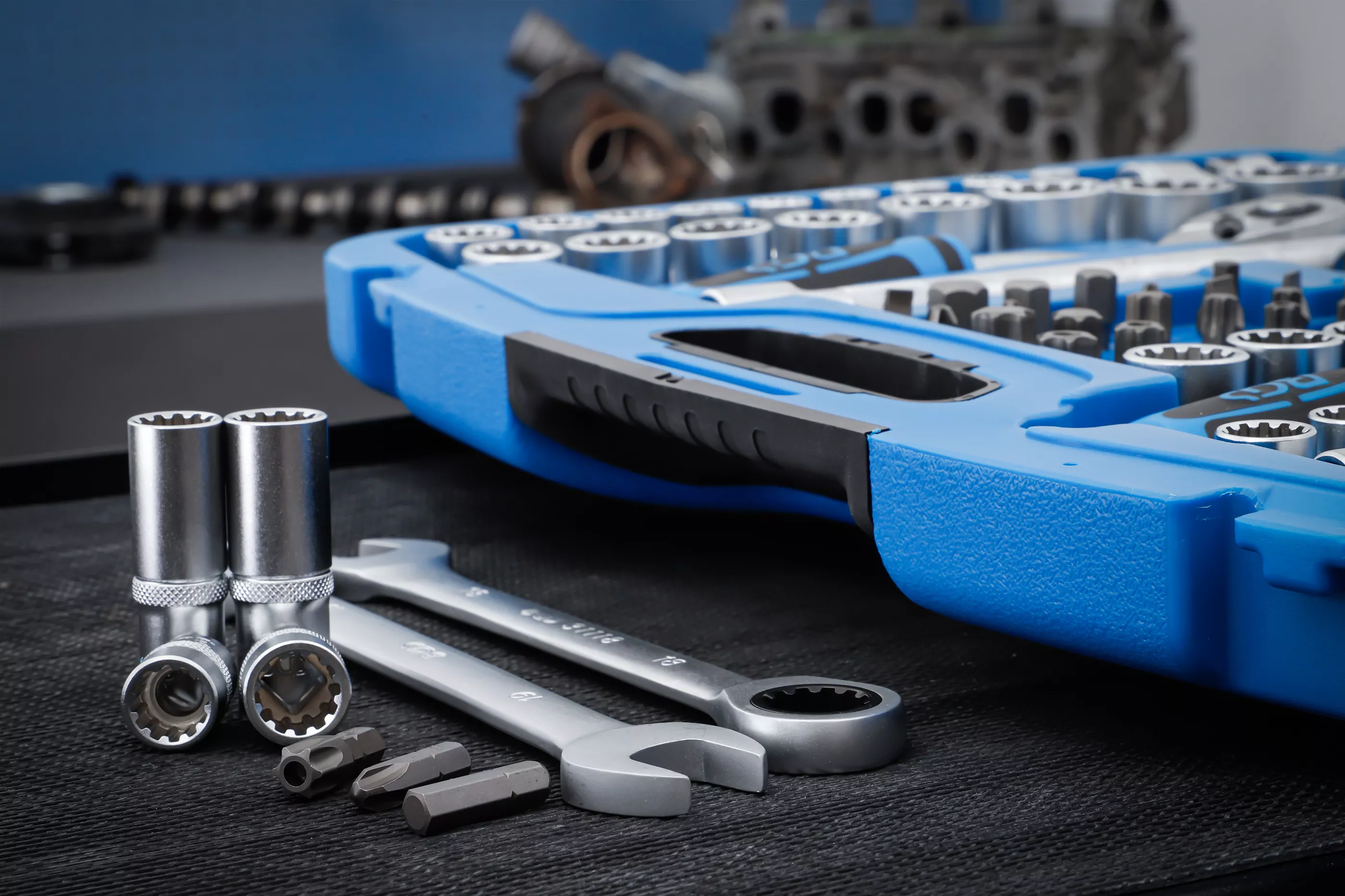 Set chei tubulare Gear Lock | Antrenare 6,3 mm (1/4") / 10 mm (3/8") / 12,5 mm (1/2") | 218 piese [7]