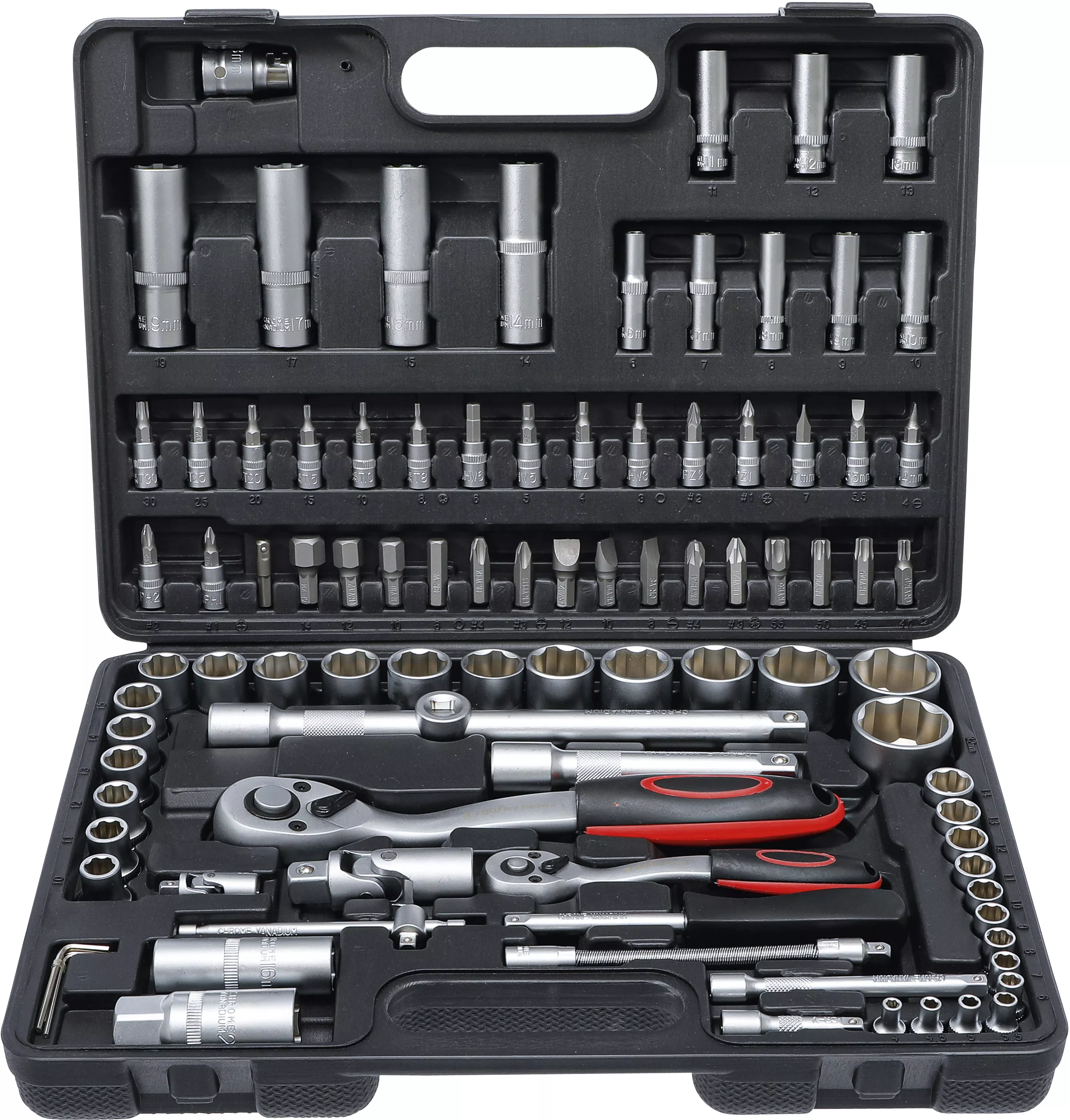 Set chei tubulare | Antrenare 6,3 mm (1/4") / 12,5 mm (1/2") | 94 piese [1]