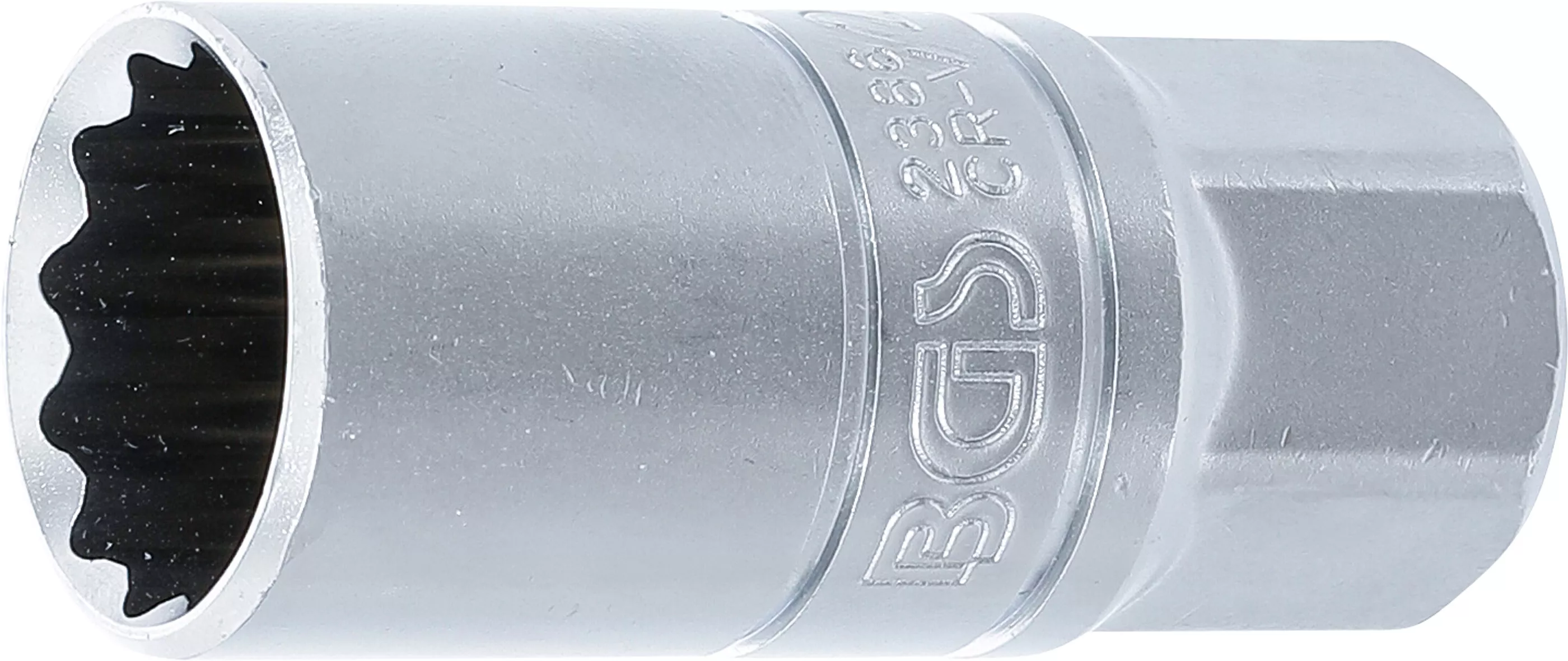 Cheie pentru bujii cu cauciuc de prindere, 12 colturi | 12,5 mm (1/2") | 21 mm [1]