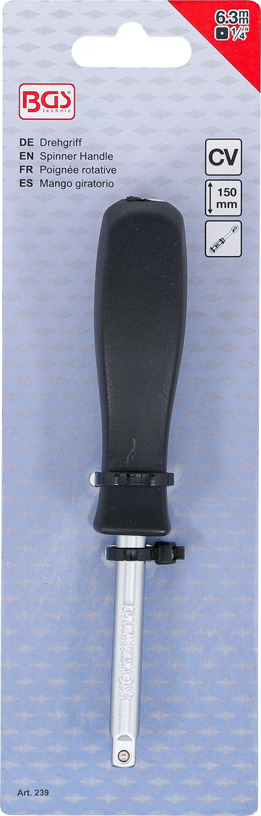 Maner rotativ | 6,3 mm (1/4") | 150 mm [4]