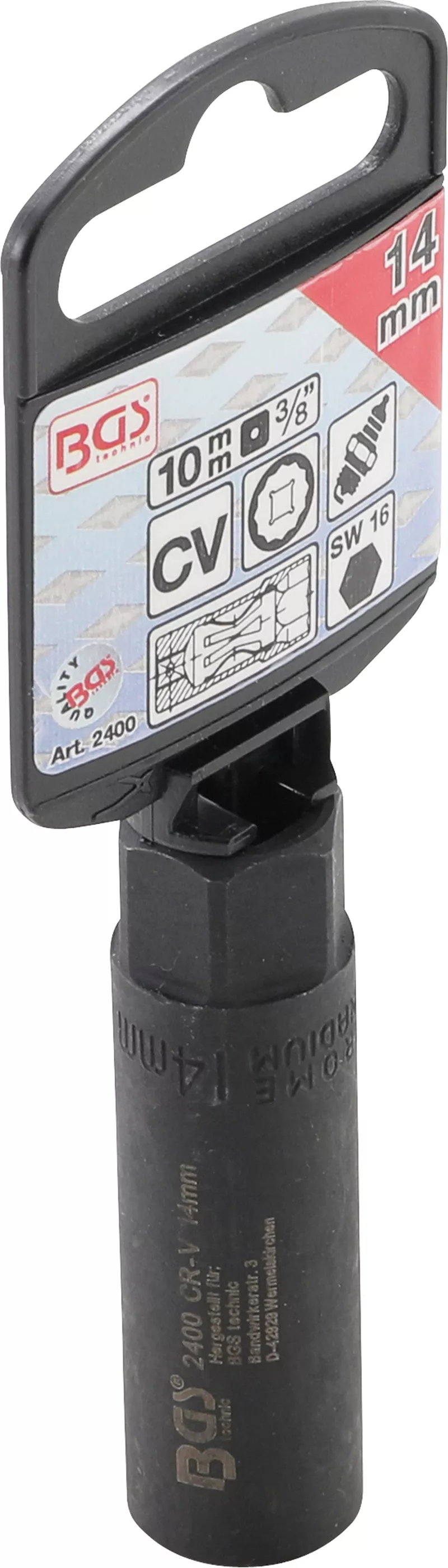 Cheie pentru bujii 6 colturi | 10 mm (3/8") | 14 mm [3]