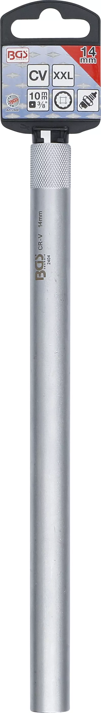 Cheie pentru bujii 12 colturi, extra lunga | 10 mm (3/8") | 14 mm [3]