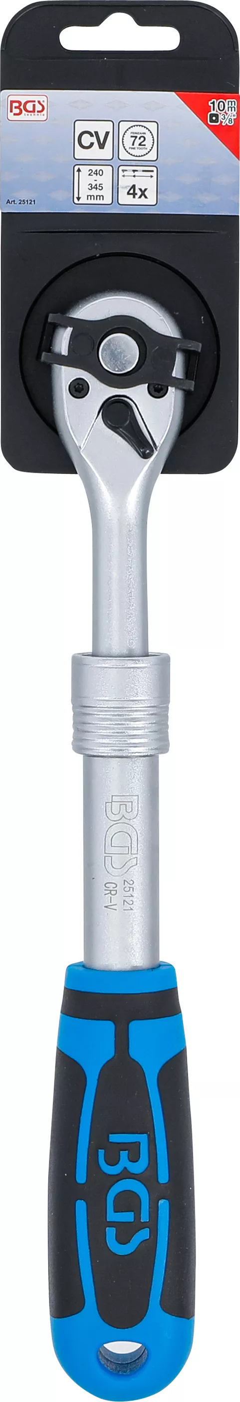 Clichet reversibil, extensibil | 10 mm (3/8") | 240 - 345 mm [6]