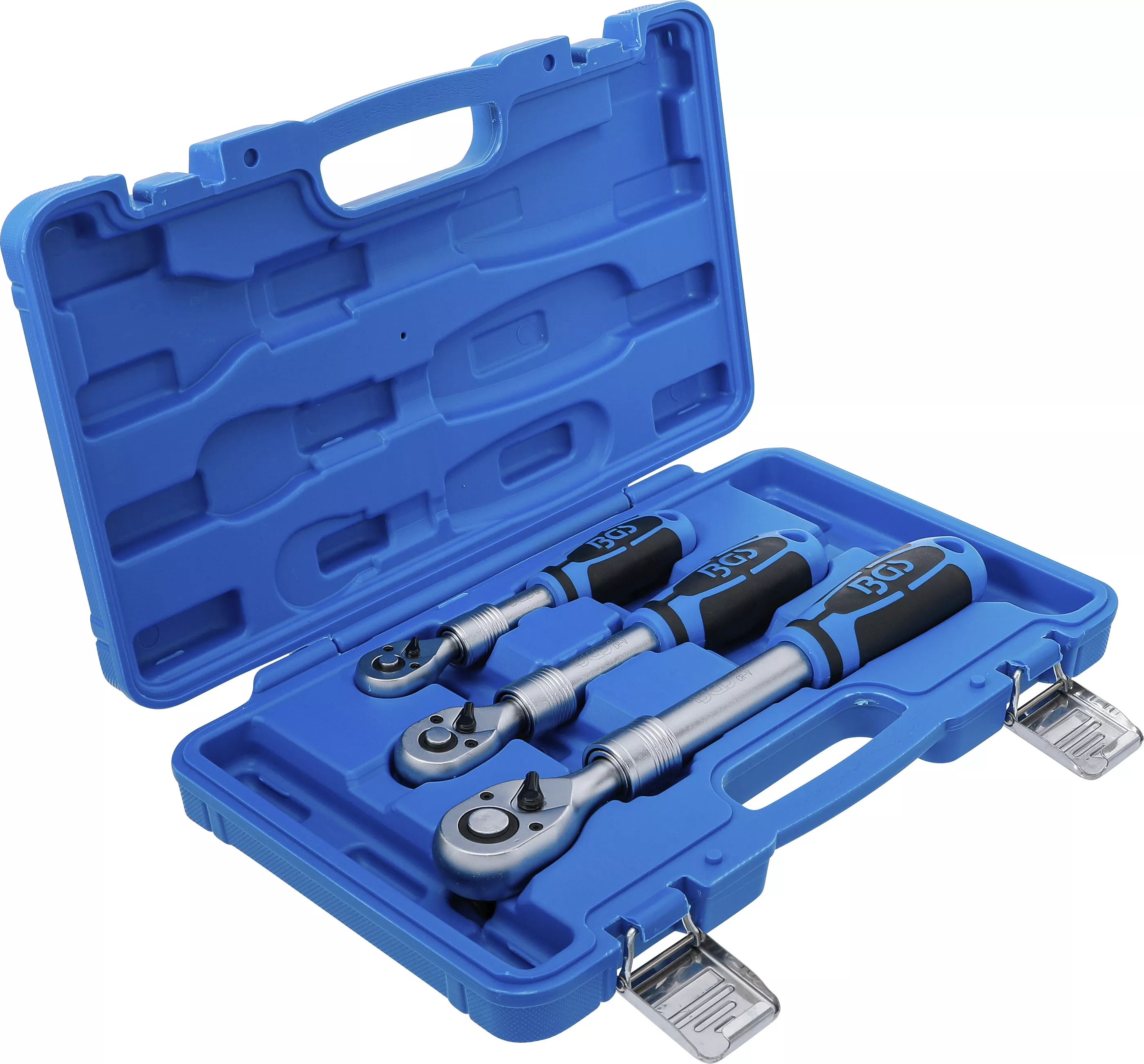 Set chei cu clichet reversibil | extensibil | 6,3 mm (1/4") - 10 mm (3/8") - 12,5 mm (1/2") | 3 piese [7]
