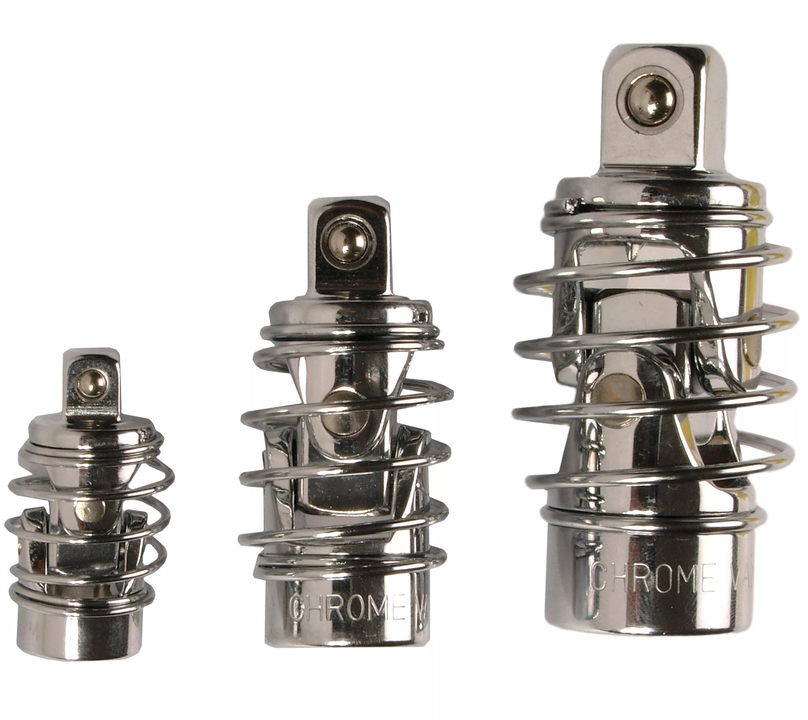 Set articulatie cardanica | cu arcuri | 6,3 mm (1/4") / 10 mm (3/8") / 12,5 mm (1/2") | 3 piese [1]