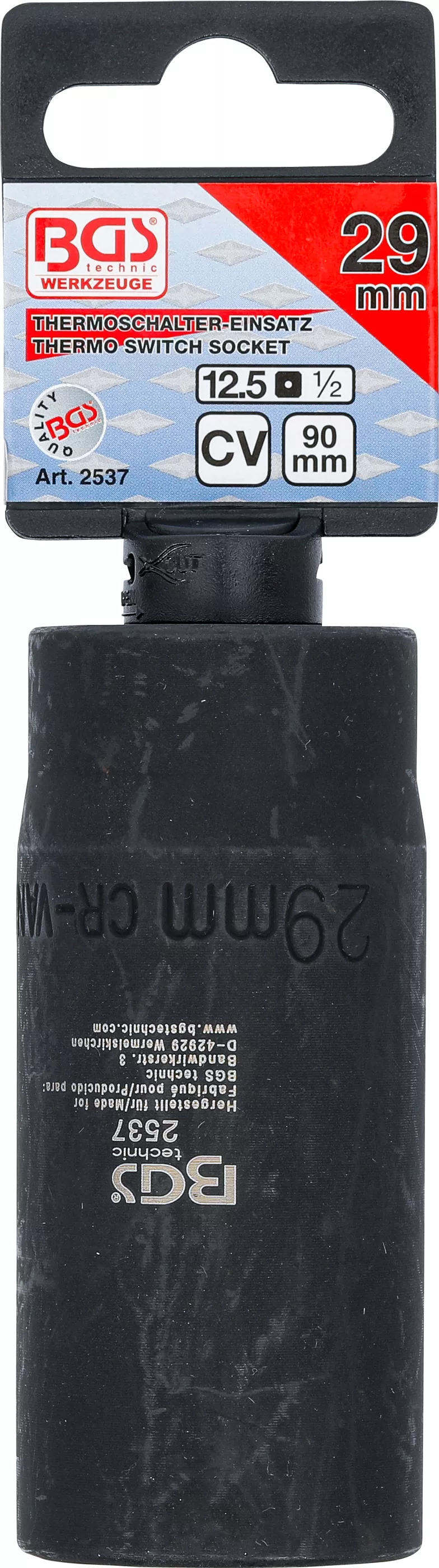 Cap cheie termostat | Antrenare 12,5 mm (1/2") | 29 mm [4]