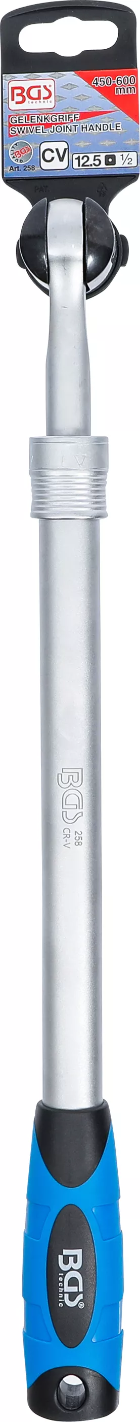 Maner articulat, extractabil | 12,5 mm (1/2") | 450 - 600 mm [6]