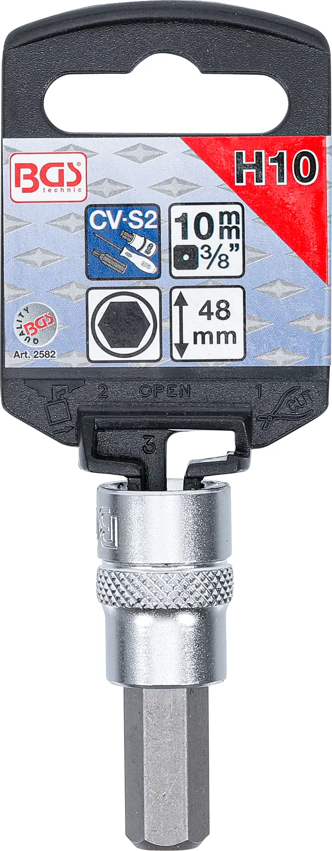 Bit | 10 mm (3/8") | hexagon interior 10 mm [2]