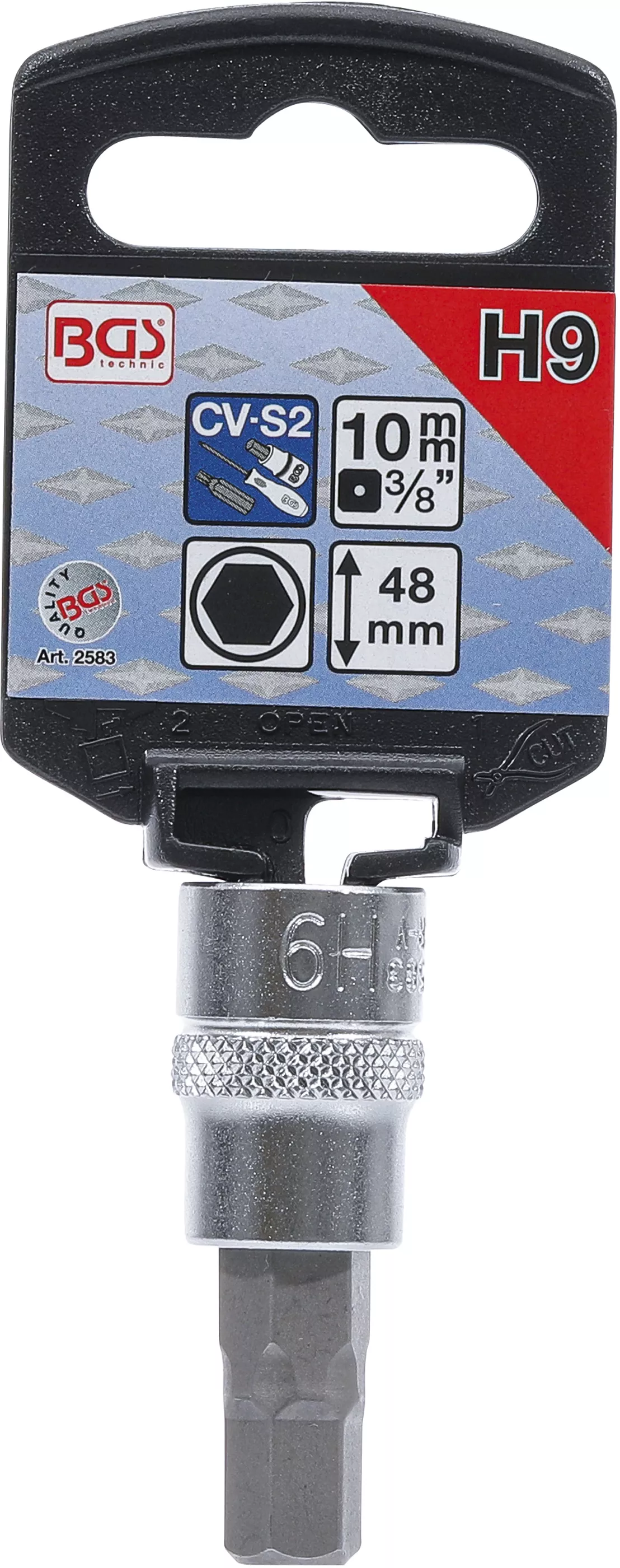 Bit | 10 mm (3/8") | hexagon interior 9 mm [2]