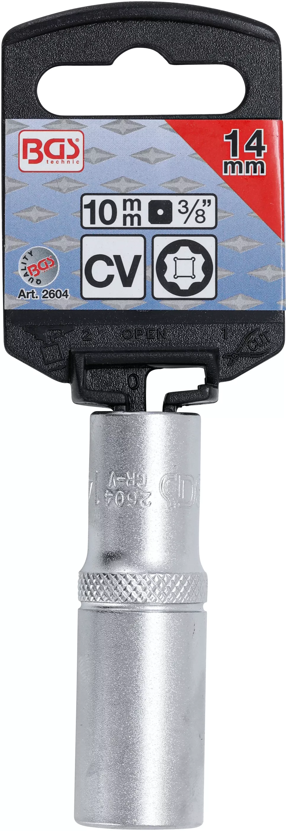 Cheie tubulara Super Lock, lunga | 10 mm (3/8") | 14 mm [2]