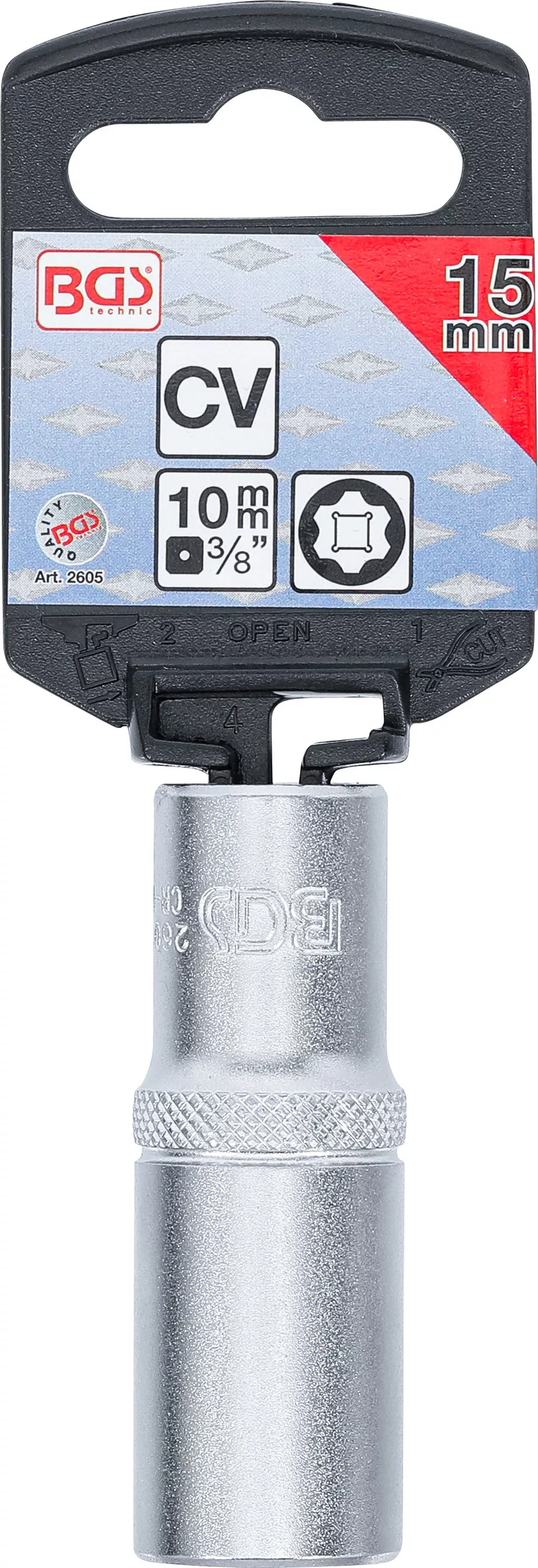 Cheie tubulara Super Lock, lunga | 10 mm (3/8") | 15 mm [3]