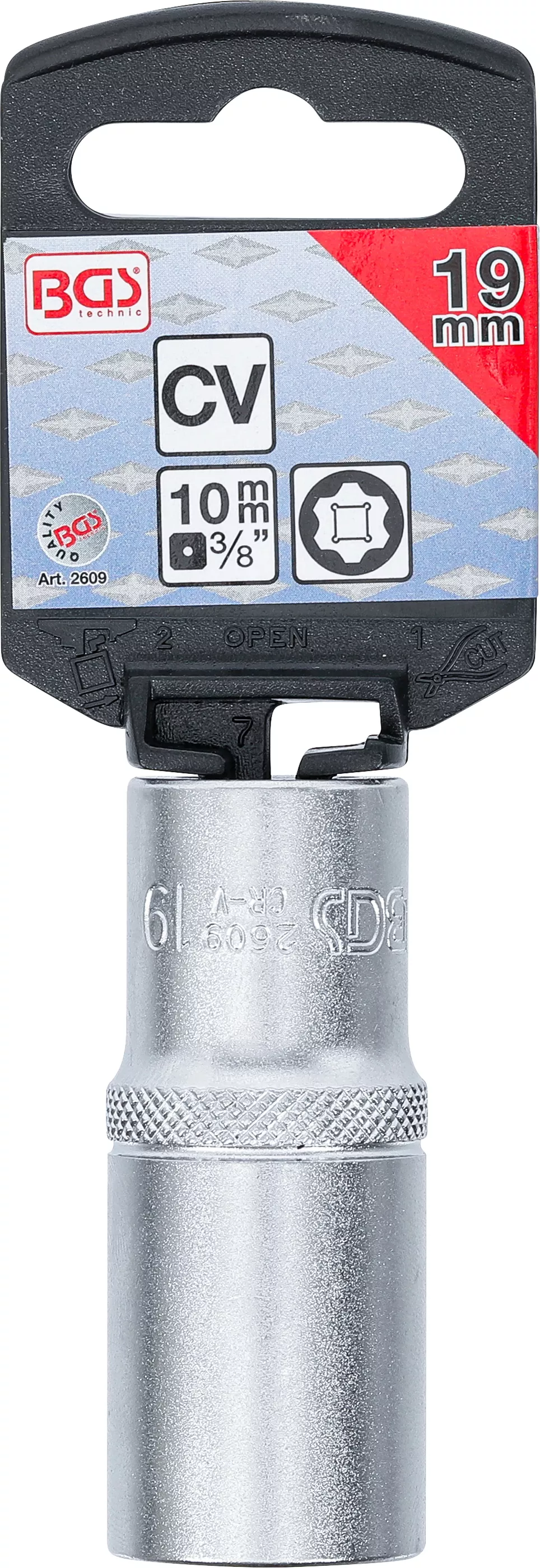 Cheie tubulara Super Lock, lunga | 10 mm (3/8") | 19 mm [3]