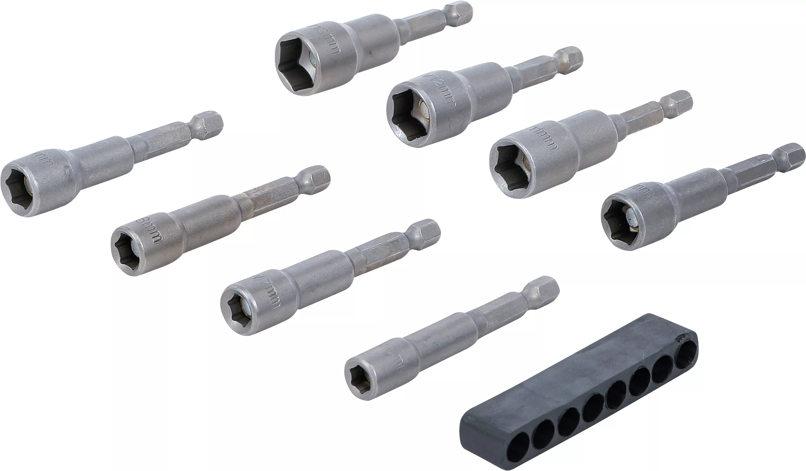 Set chei tubulare 6 colturi | Antrenare 6 colturi exterior 6,3 mm (1/4") | 6 - 13 mm | 8 piese [2]
