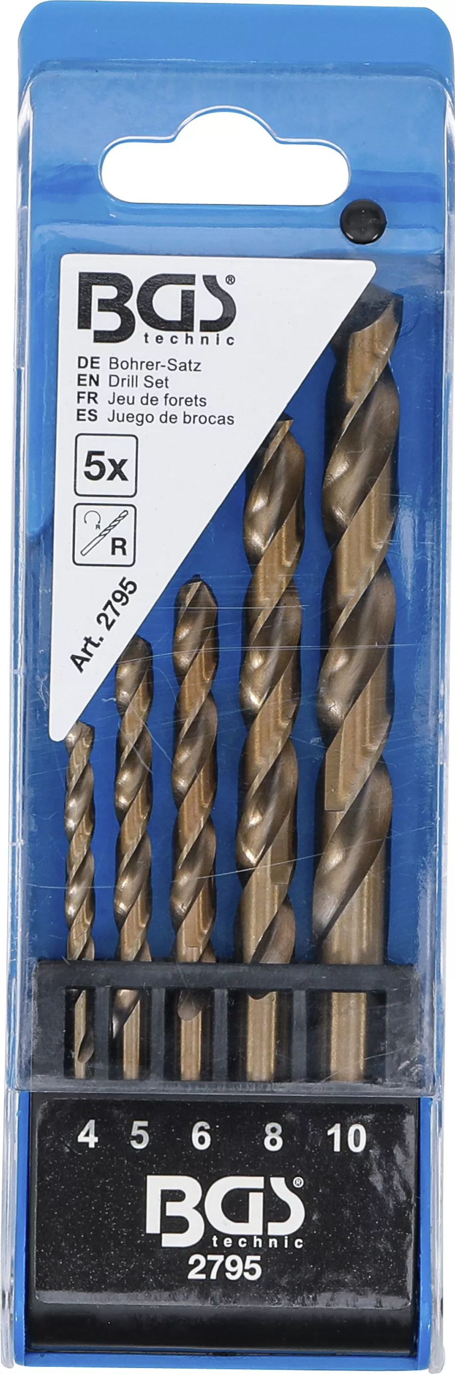 Set burghie spiralate | HSS | 4 - 10 mm | 5 piese [6]