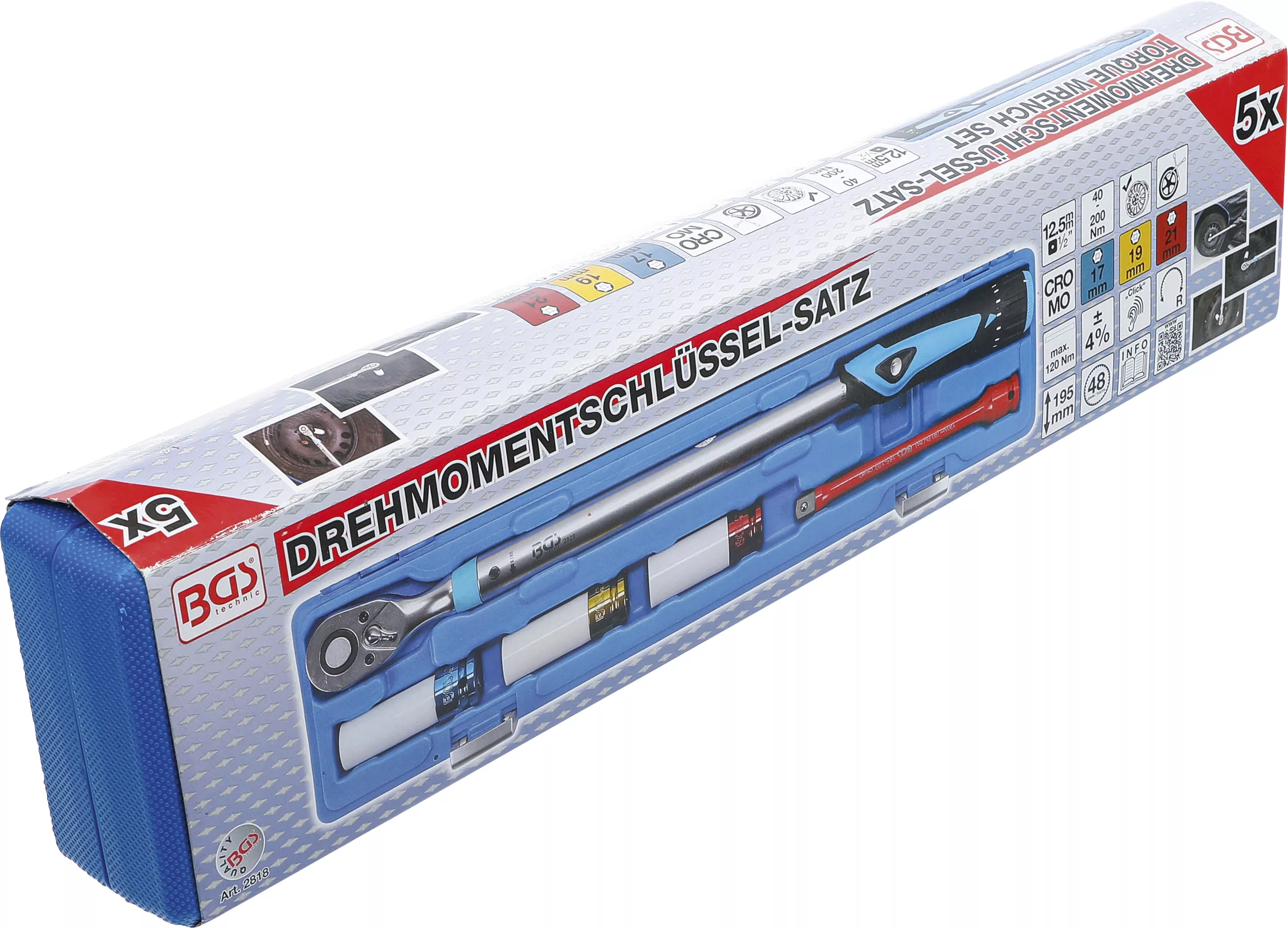 Set chei dinamometrice | 12,5 mm (1/2") | 40 - 200 Nm [8]