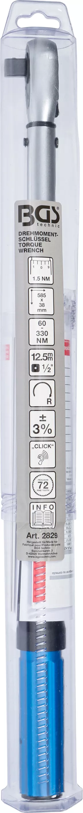 Cheie dinamometrica | 12,5 mm (1/2") | 60 - 330 Nm [7]