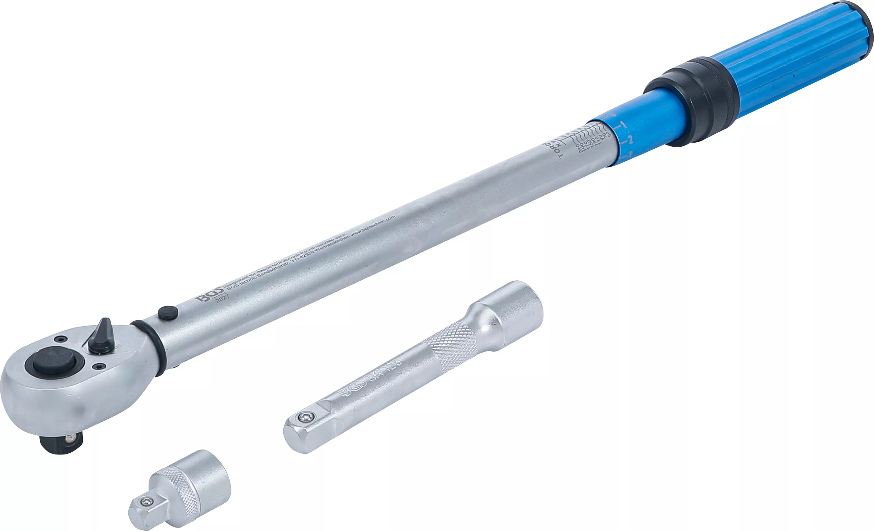 Set chei dinamometrice | adaptor + prelungitor | 12,5 mm (1/2") | 40 - 220 Nm | 3 piese [1]