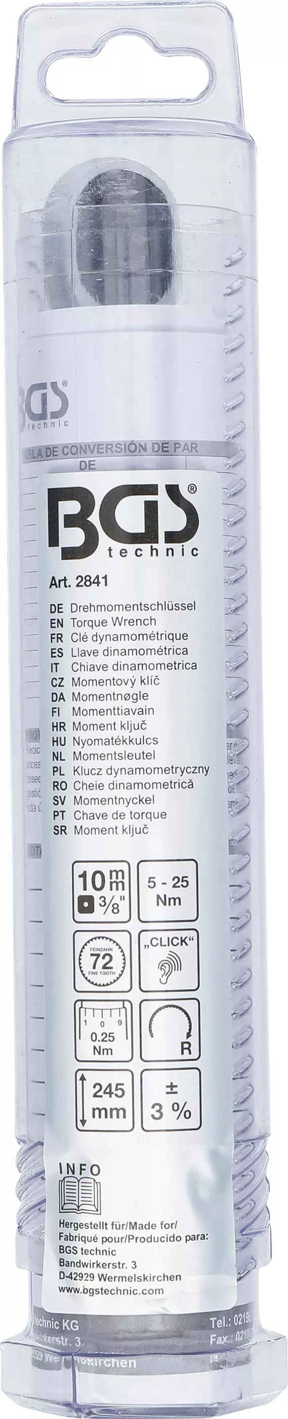 Cheie dinamometrica | 10 mm (3/8") | 5 - 25 Nm [6]