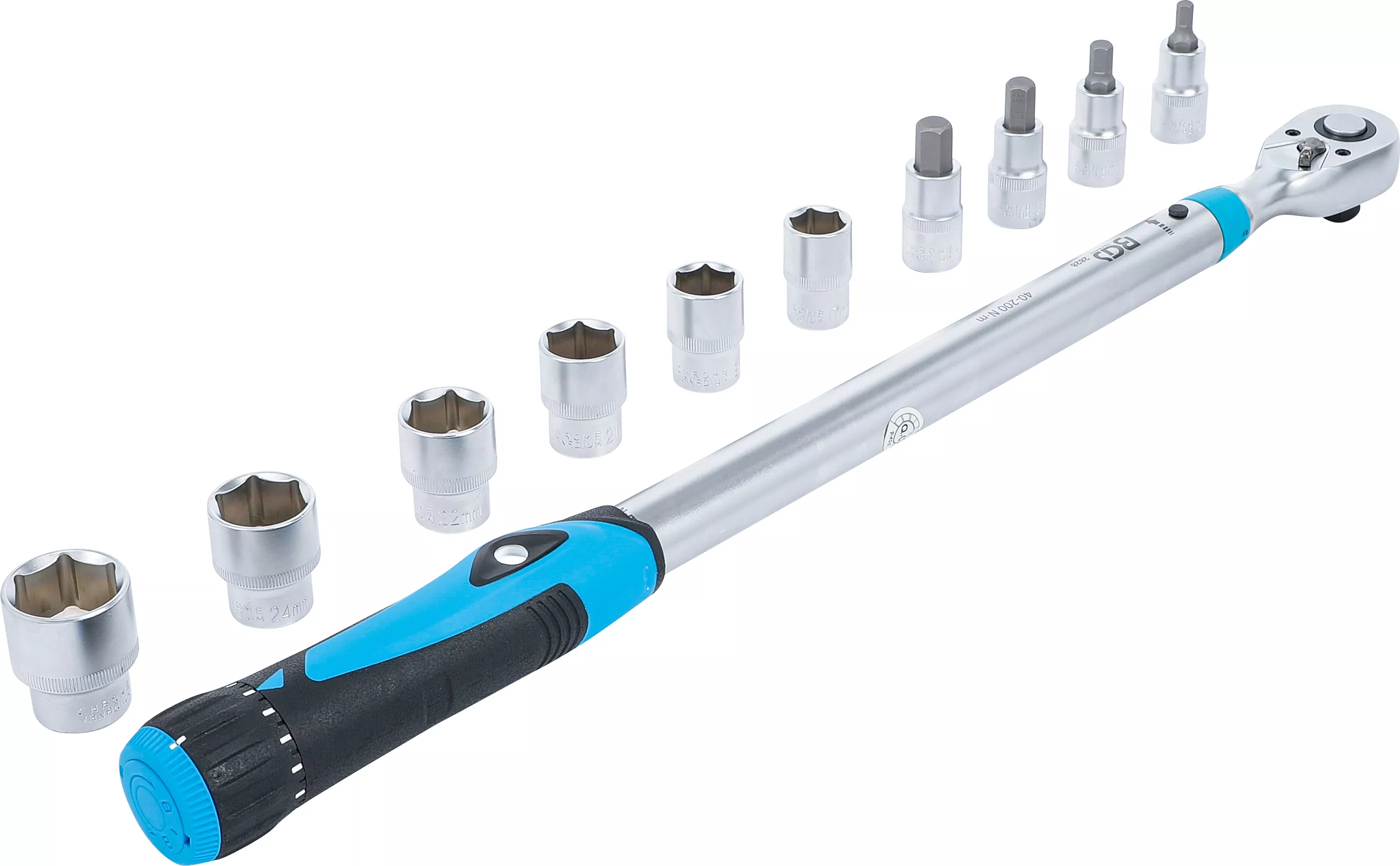 Set chei dinamometrice | 12,5 mm (1/2") | 40 - 200 Nm | 11 piese [5]