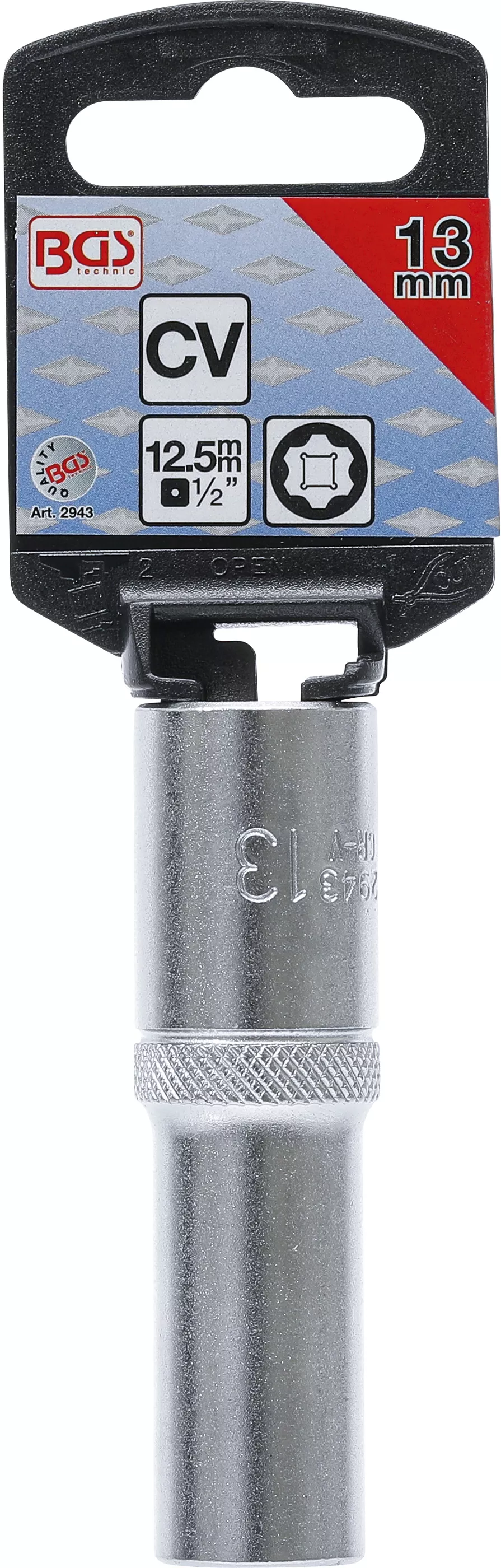 Cheie tubulara Super Lock, lunga | 12,5 mm (1/2") | 13 mm [3]