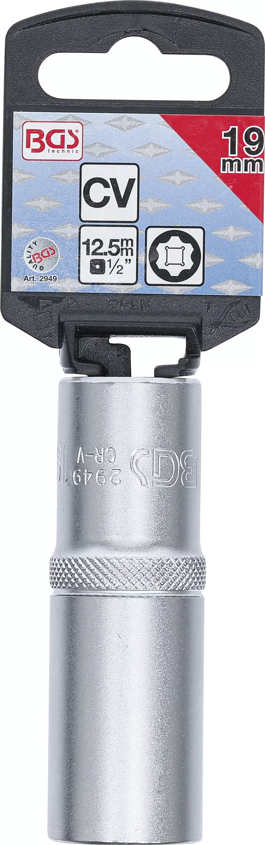 Cheie tubulara Super Lock, lunga | 12,5 mm (1/2") | 19 mm [3]