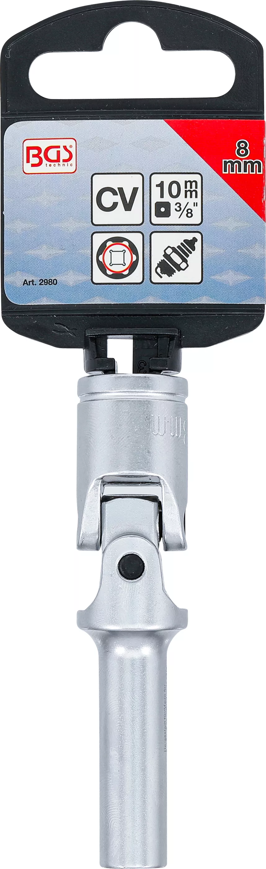 Cap cheie articulat bujii incandescente 6 colturial | 10 mm (3/8") | 8 mm [4]