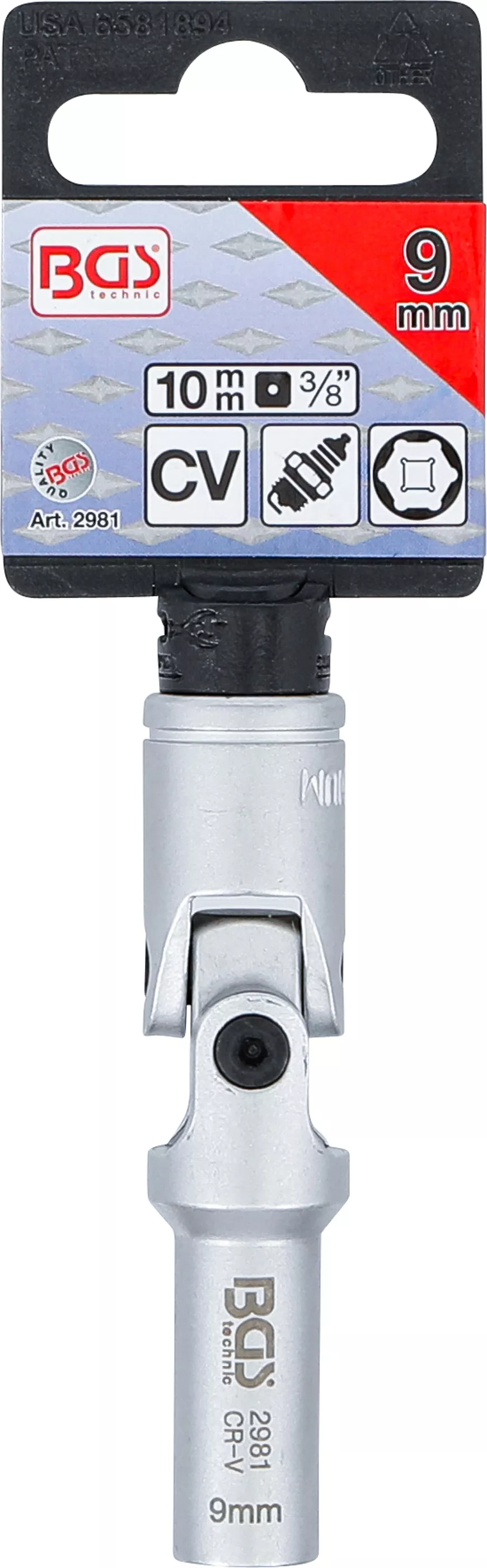 Cap cheie articulat bujii incandescente 6 colturial | 10 mm (3/8") | 9 mm [5]