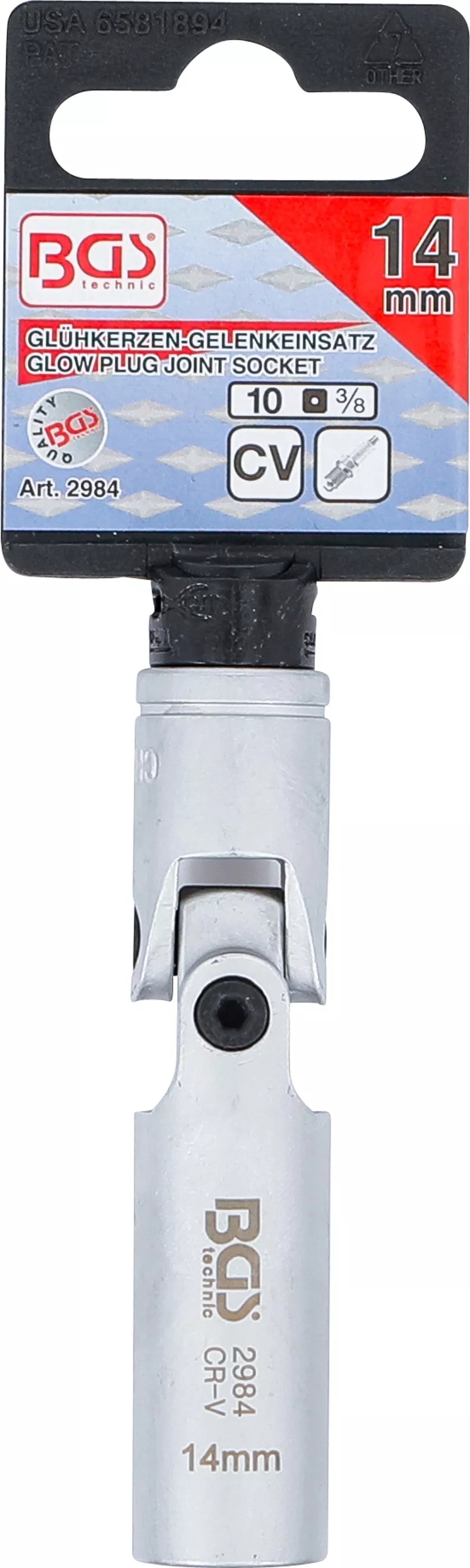 Cap cheie articulat bujii incandescente 6 colturial | 10 mm (3/8") | 14 mm [4]