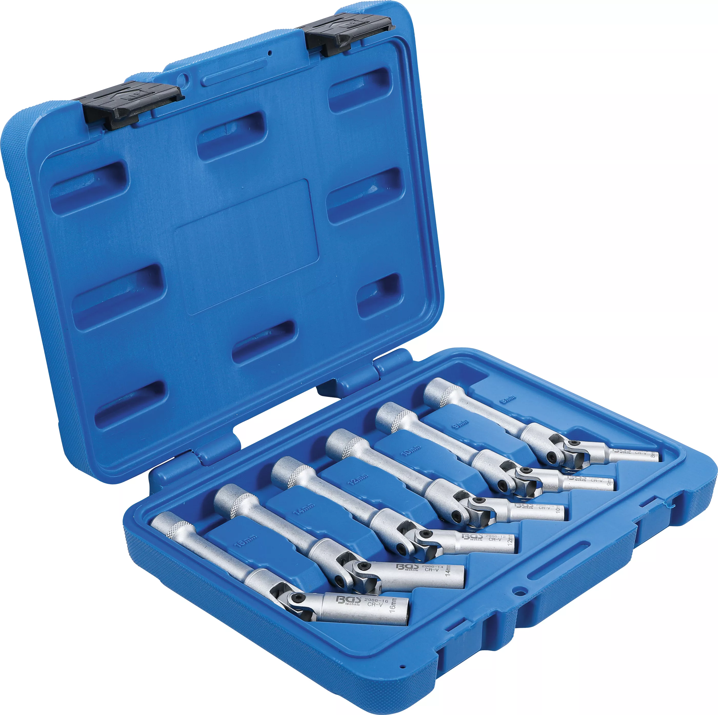 Set universal chei articulate bujii incandescente, hexagon | 10 mm (3/8") | 8 - 16 mm | 6 piese [3]