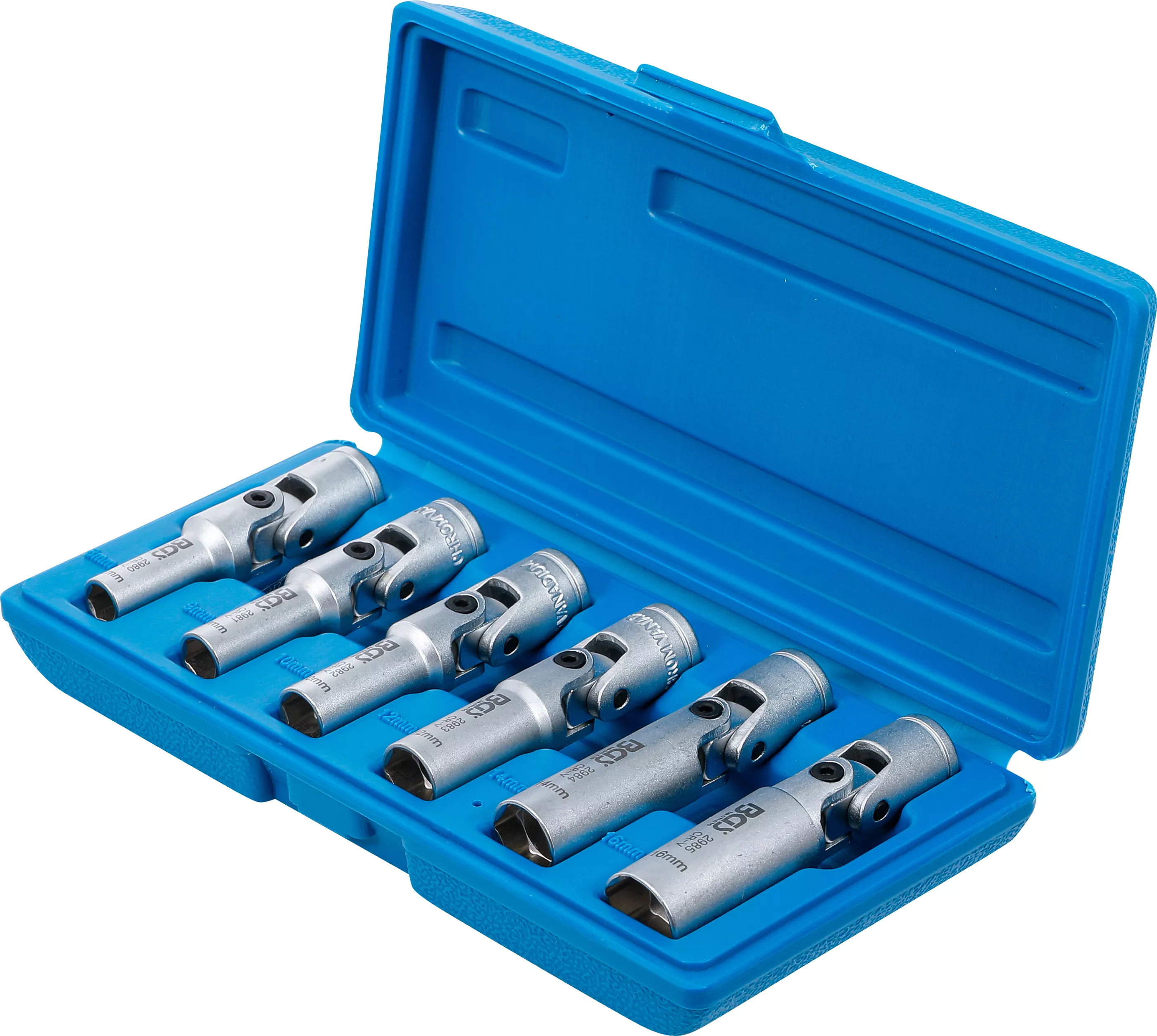 Set universal chei articulate bujii incandescente, hexagon | 10 mm (3/8") | 8 - 16 mm | 6 piese [3]