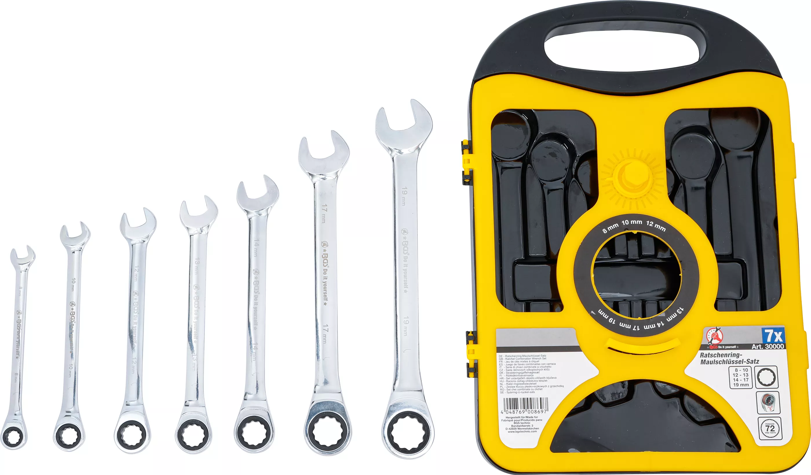 Set chei combinate cu clichet | 8 - 19 mm | 7 piese [3]