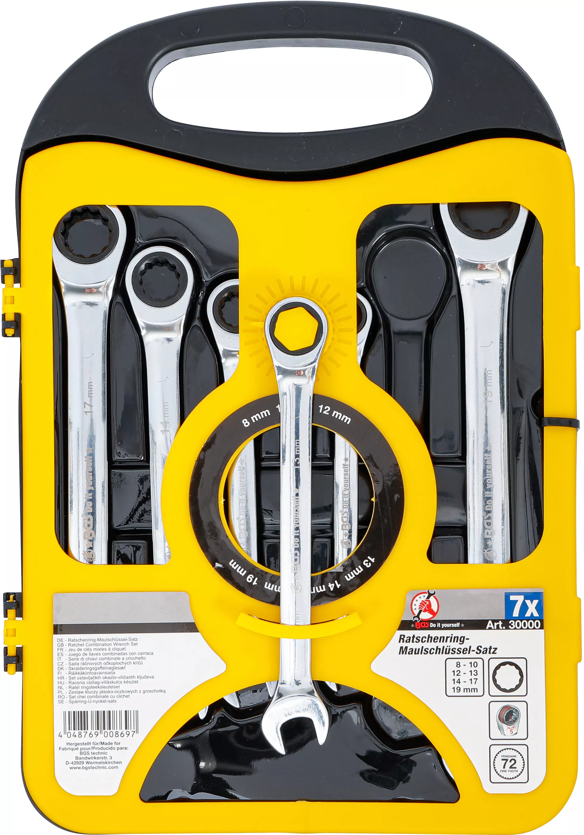Set chei combinate cu clichet | 8 - 19 mm | 7 piese [1]