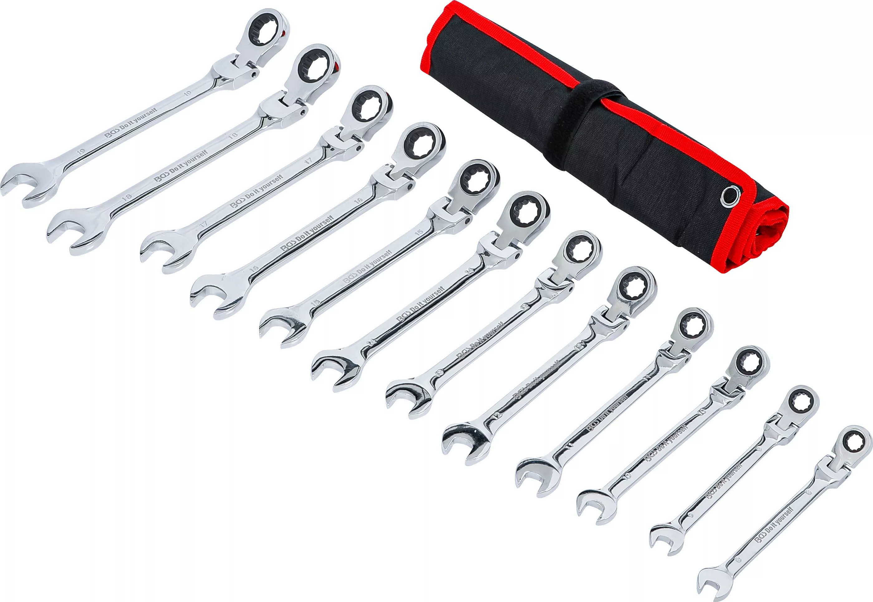 Set chei combinate cu clichet | capete flexibile | 8 - 19 mm | 12 piese [2]