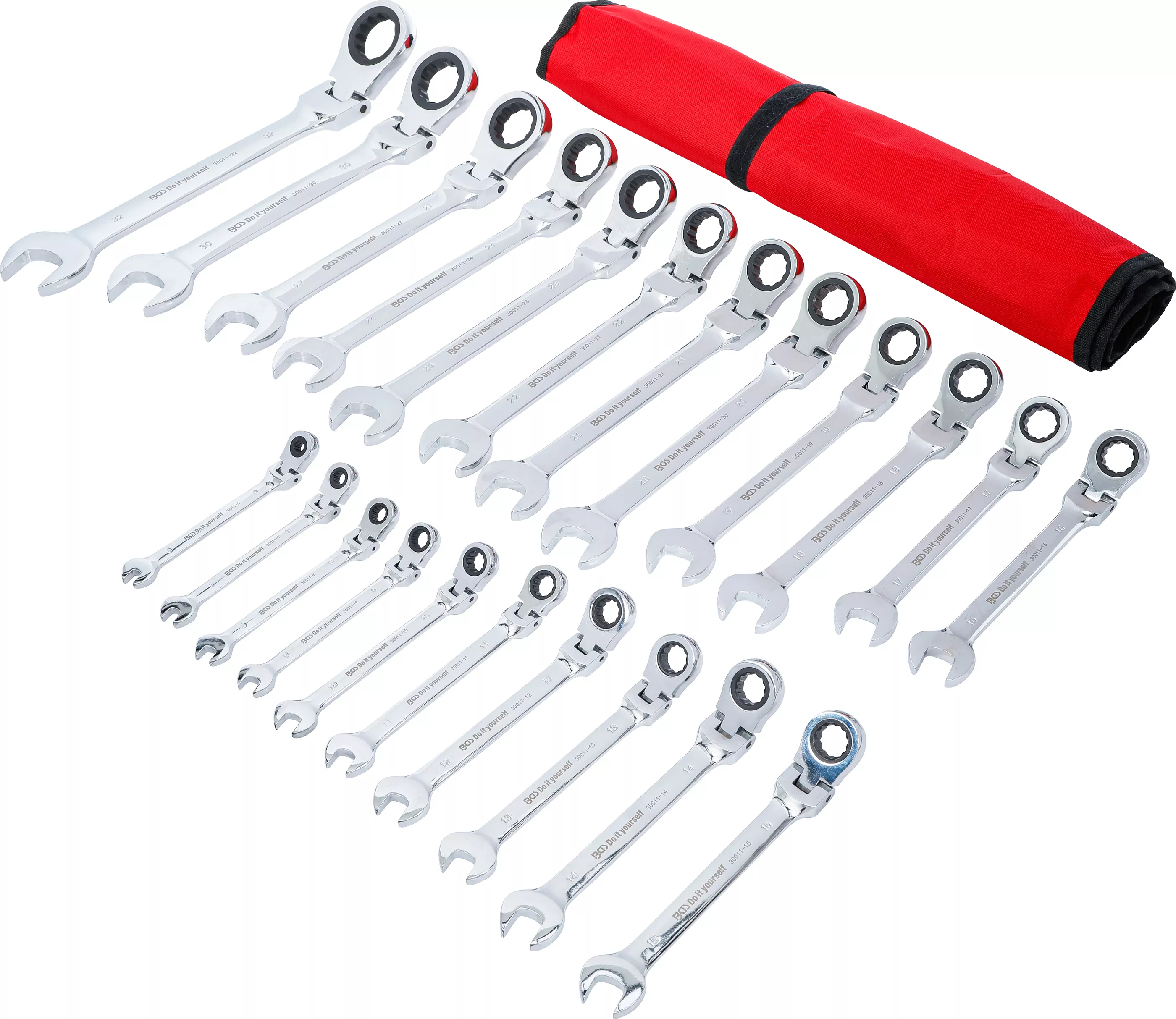 Set chei combinate cu clichet | capete flexibile | 6 - 32 mm | 22 piese [2]