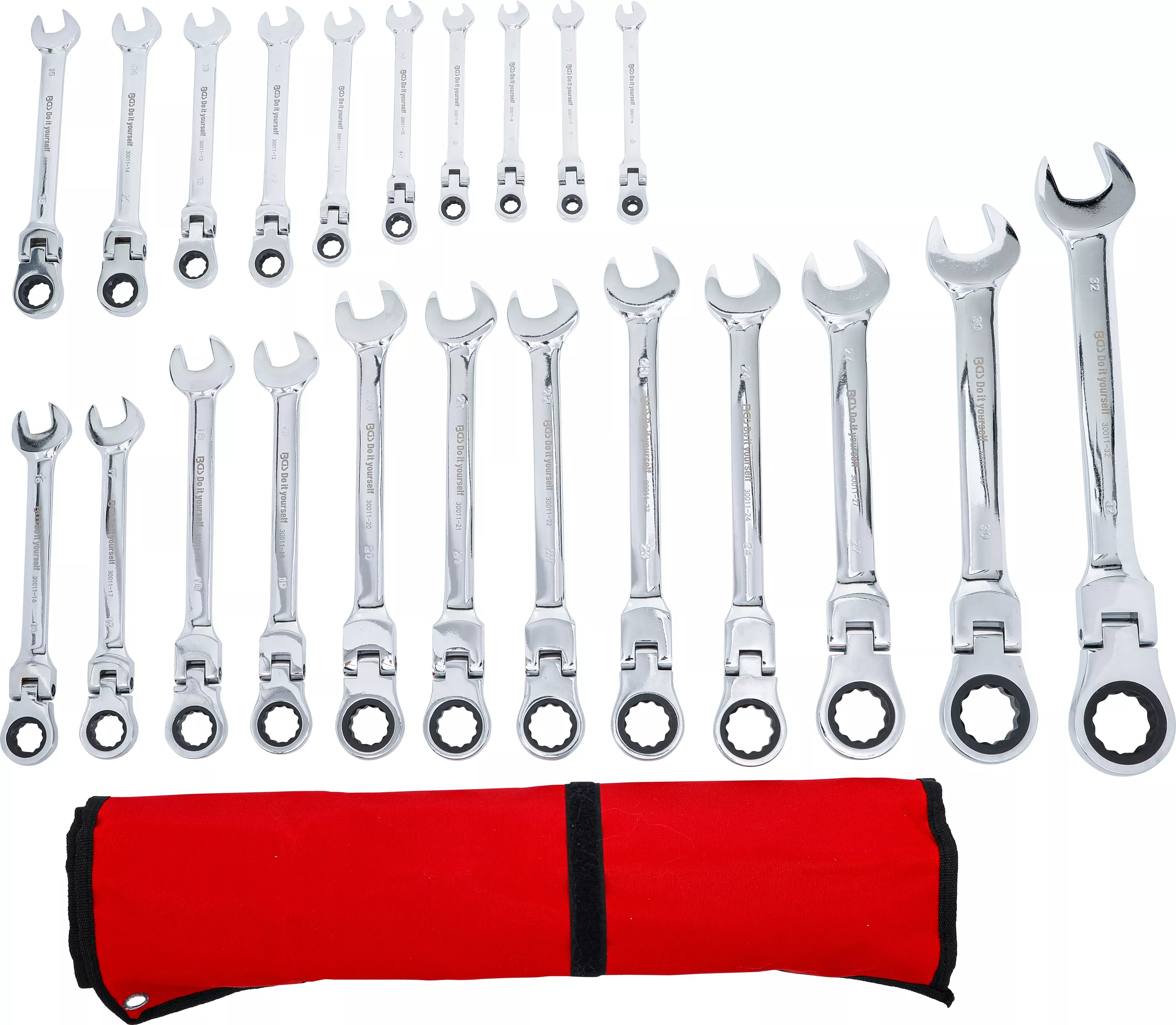 Set chei combinate cu clichet | capete flexibile | 6 - 32 mm | 22 piese [3]
