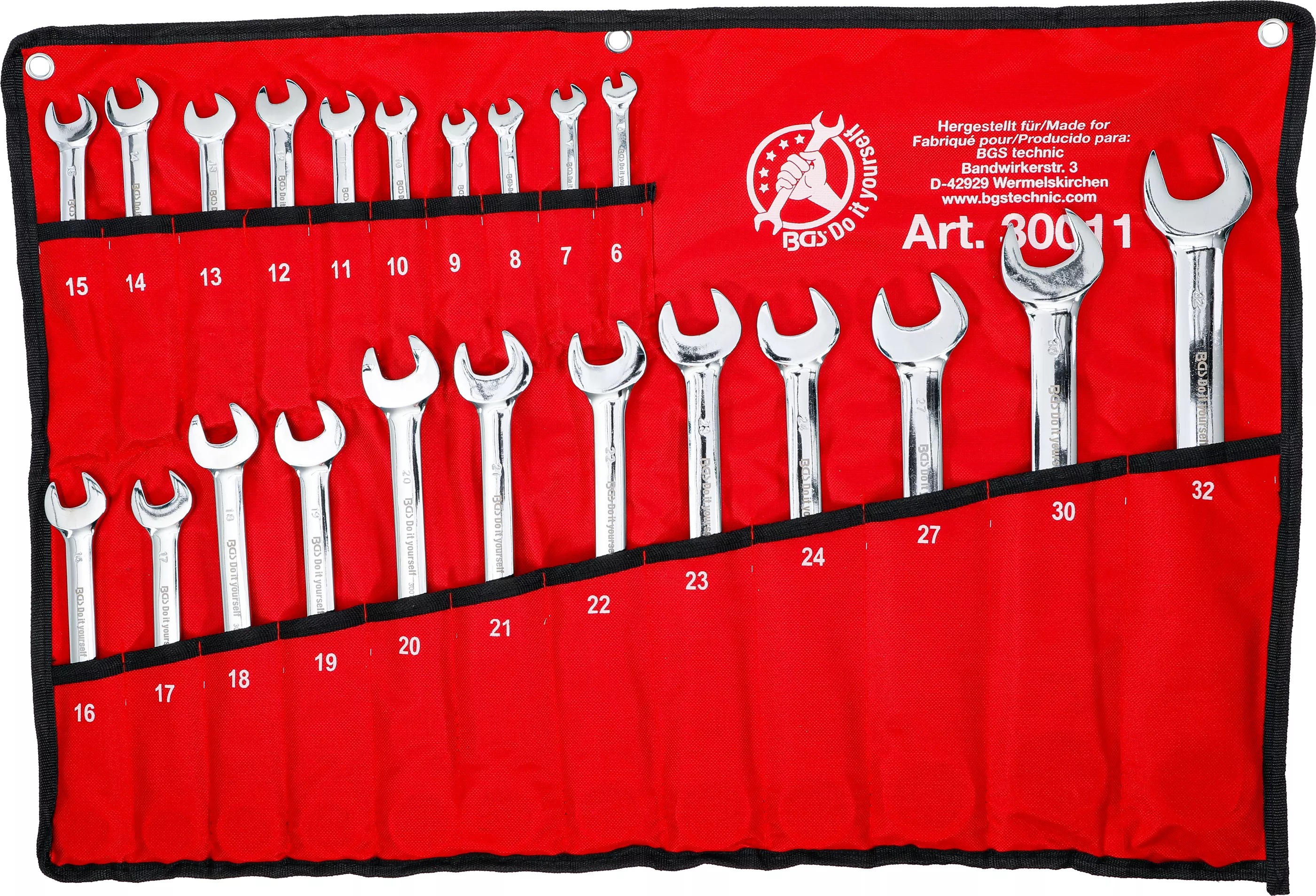 Set chei combinate cu clichet | capete flexibile | 6 - 32 mm | 22 piese [5]
