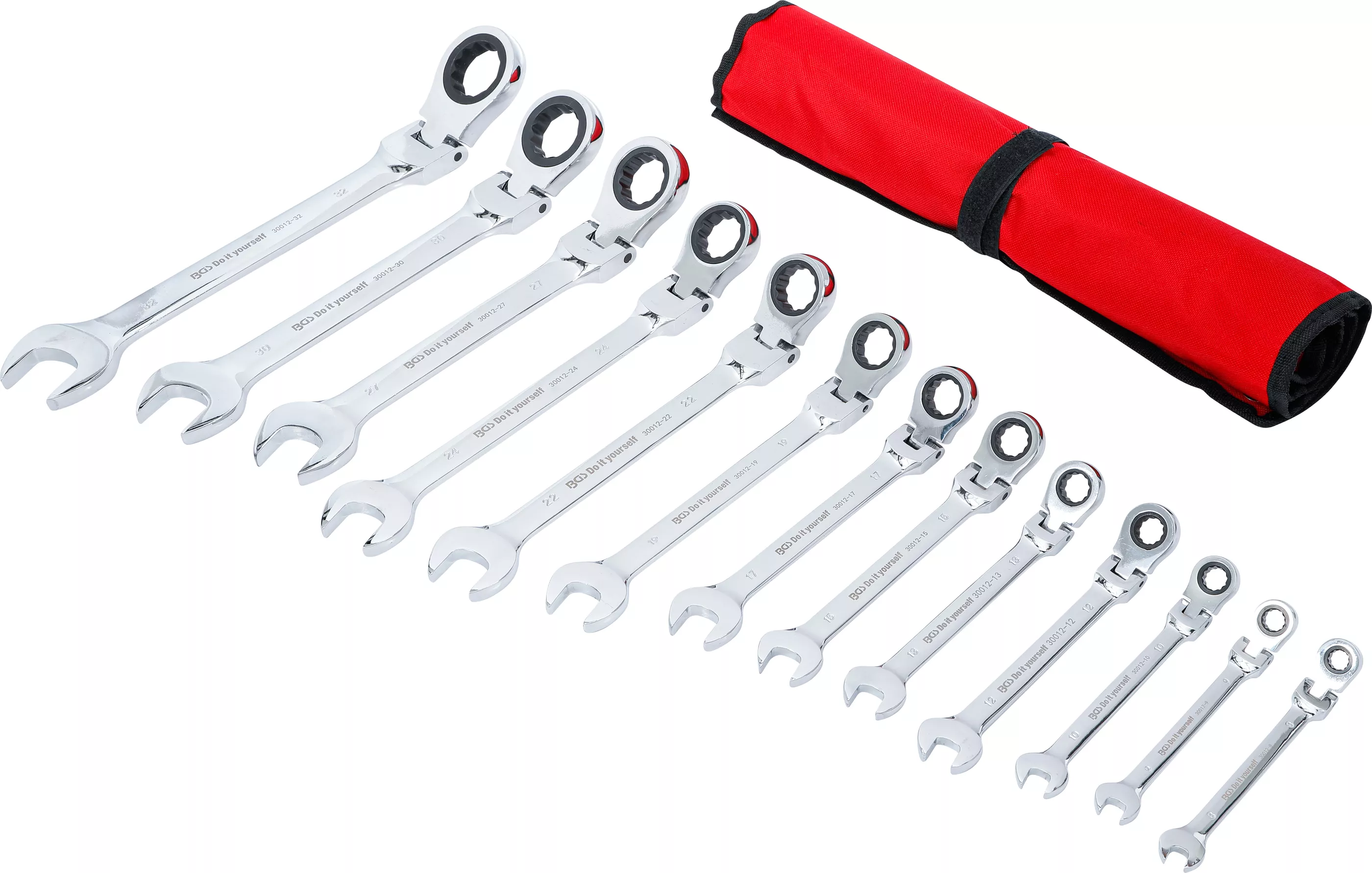 Set chei combinate cu clichet | capete flexibile | 8 - 32 mm | 13 piese [2]