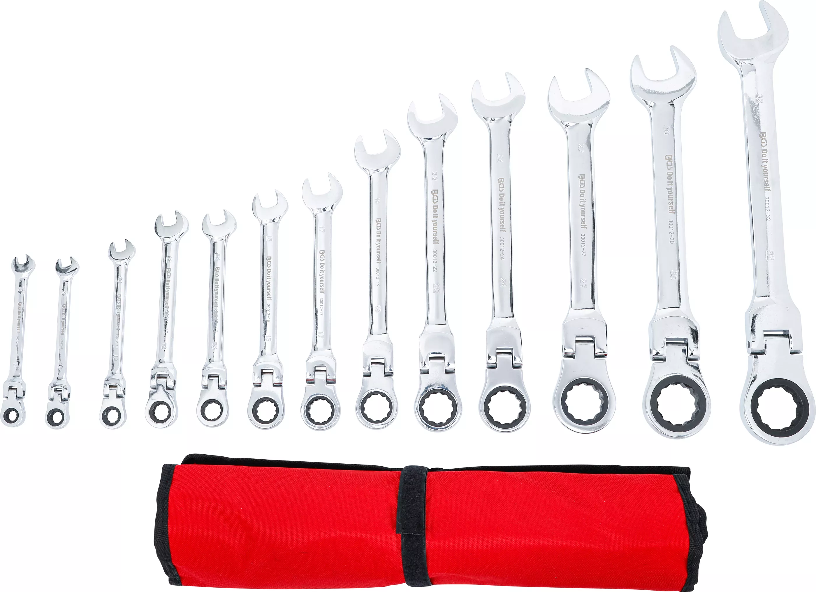 Set chei combinate cu clichet | capete flexibile | 8 - 32 mm | 13 piese [3]