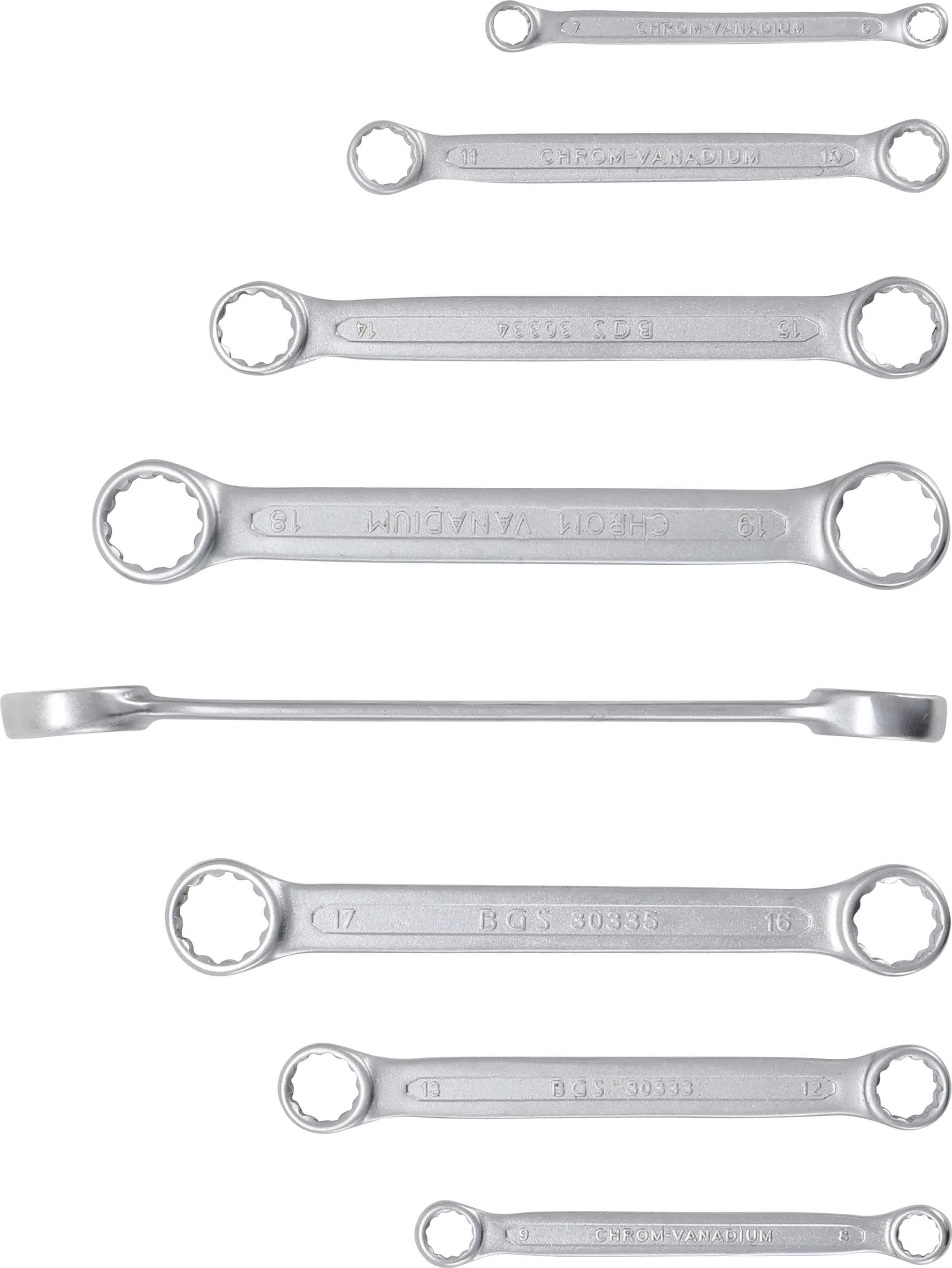 Set chei inelare duble | extra plat | 6 - 22 mm | 8 piese [2]
