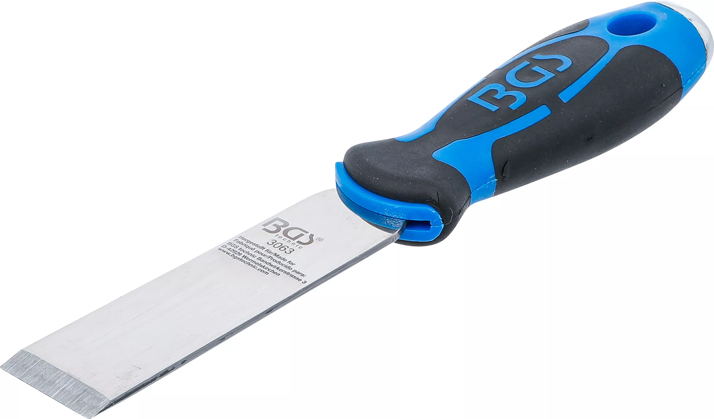 Razuitor | inox | Maner greu de cauciuc 2 componente cu gaura [1]