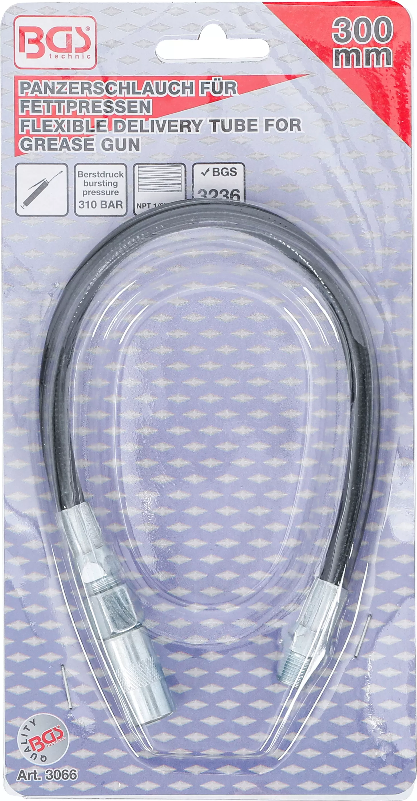 Furtun armat pentru presa de vaselina | 300 mm [4]