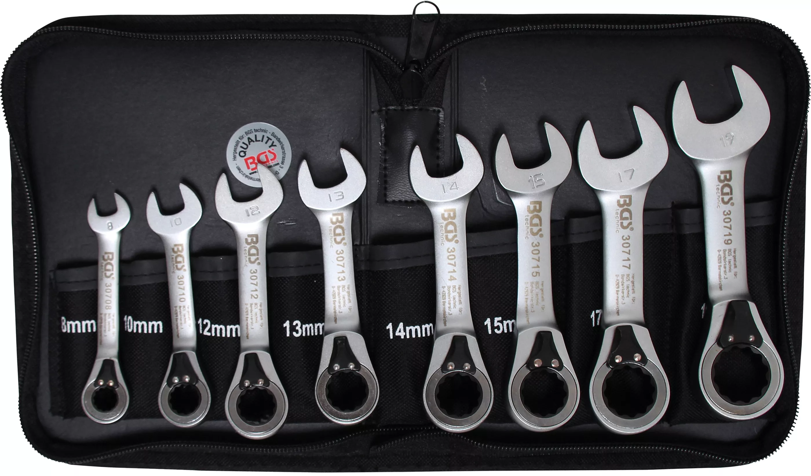 Set chei combinate cu clichet | reversibile | 8 - 19 mm | 8 piese [1]