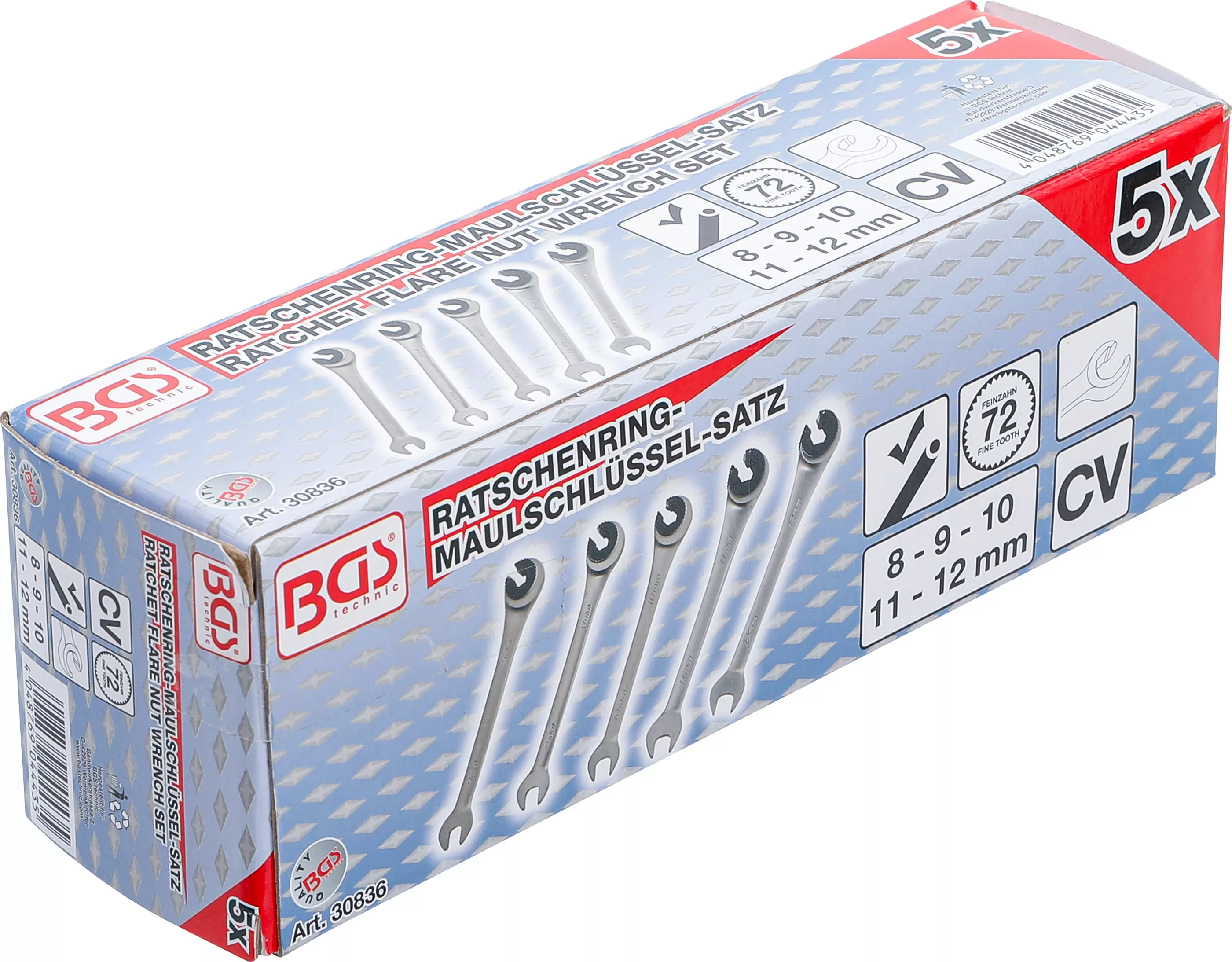 Set chei combinate cu clichet | deschise | 5 piese [6]