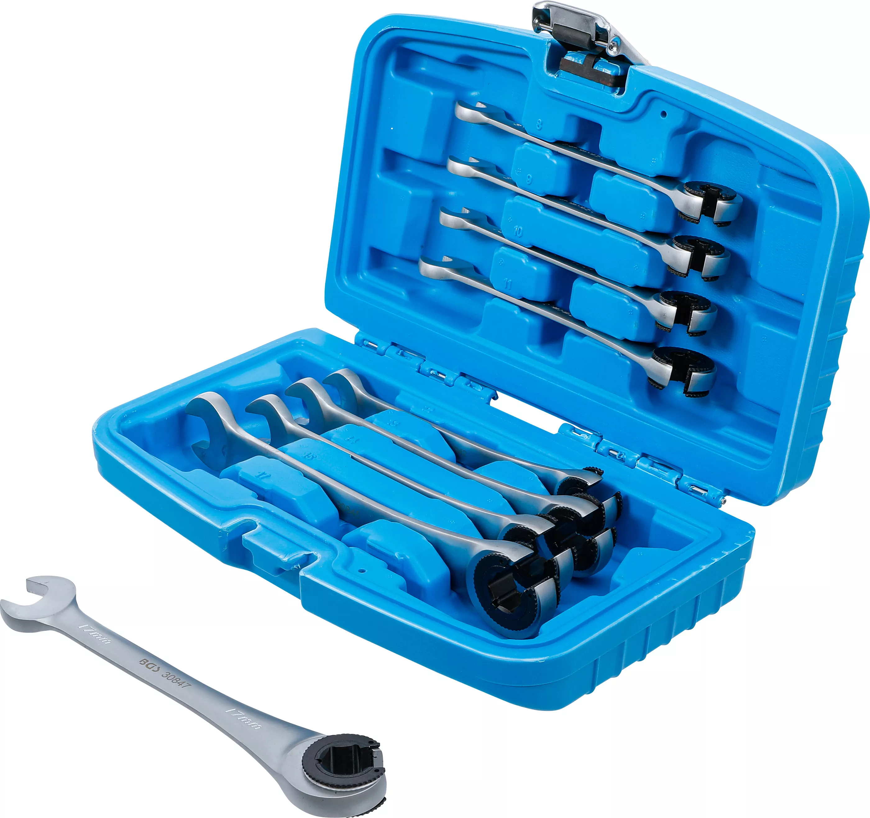 Set chei combinate cu clichet | deschise | 8 - 17 mm | 9 piese [4]