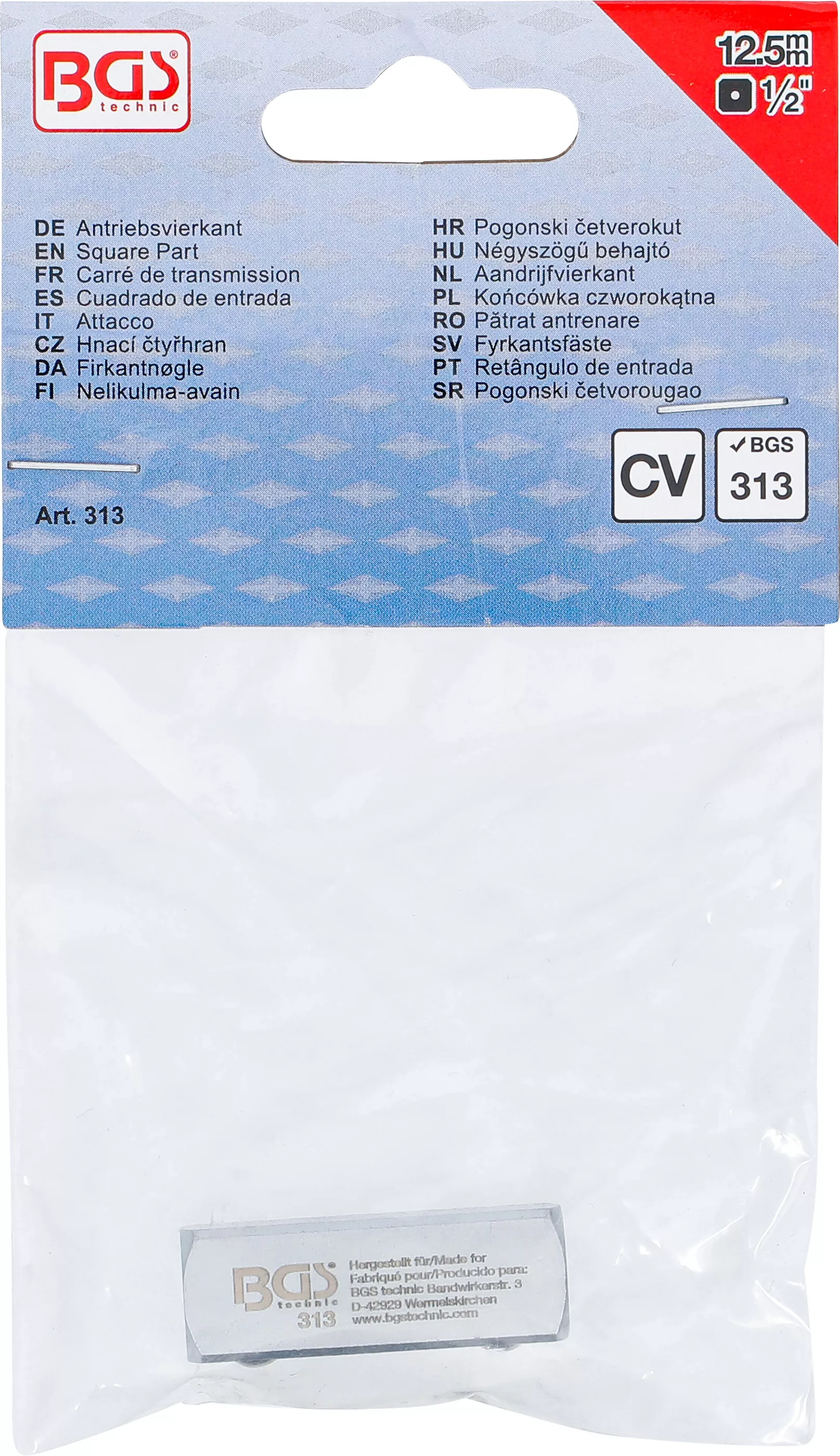 Patrat antrenare | Patrat exterior 12,5 mm (1/2") | pentru BGS 312 [3]